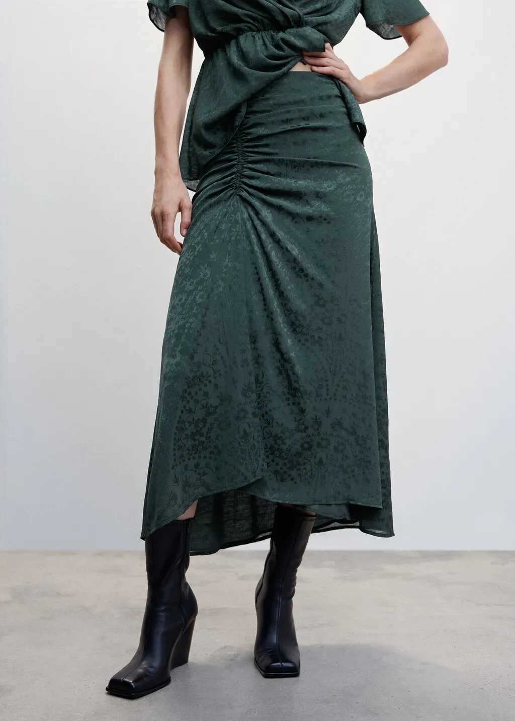 Gonna midi jacquard