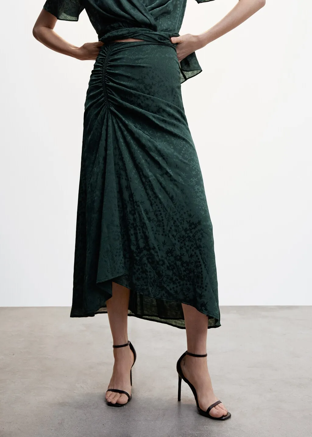 Gonna midi jacquard