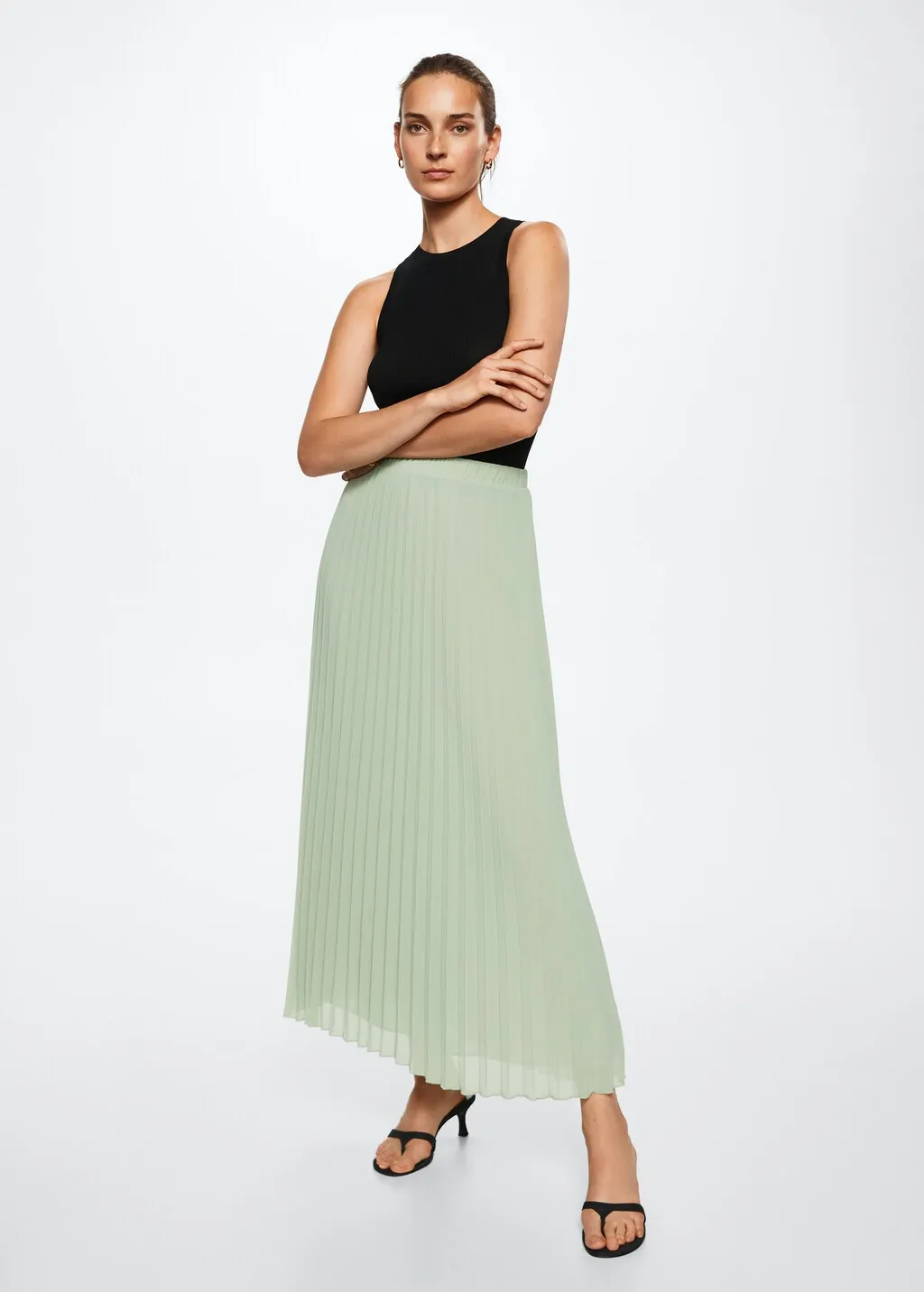 Gonna plissettata midi