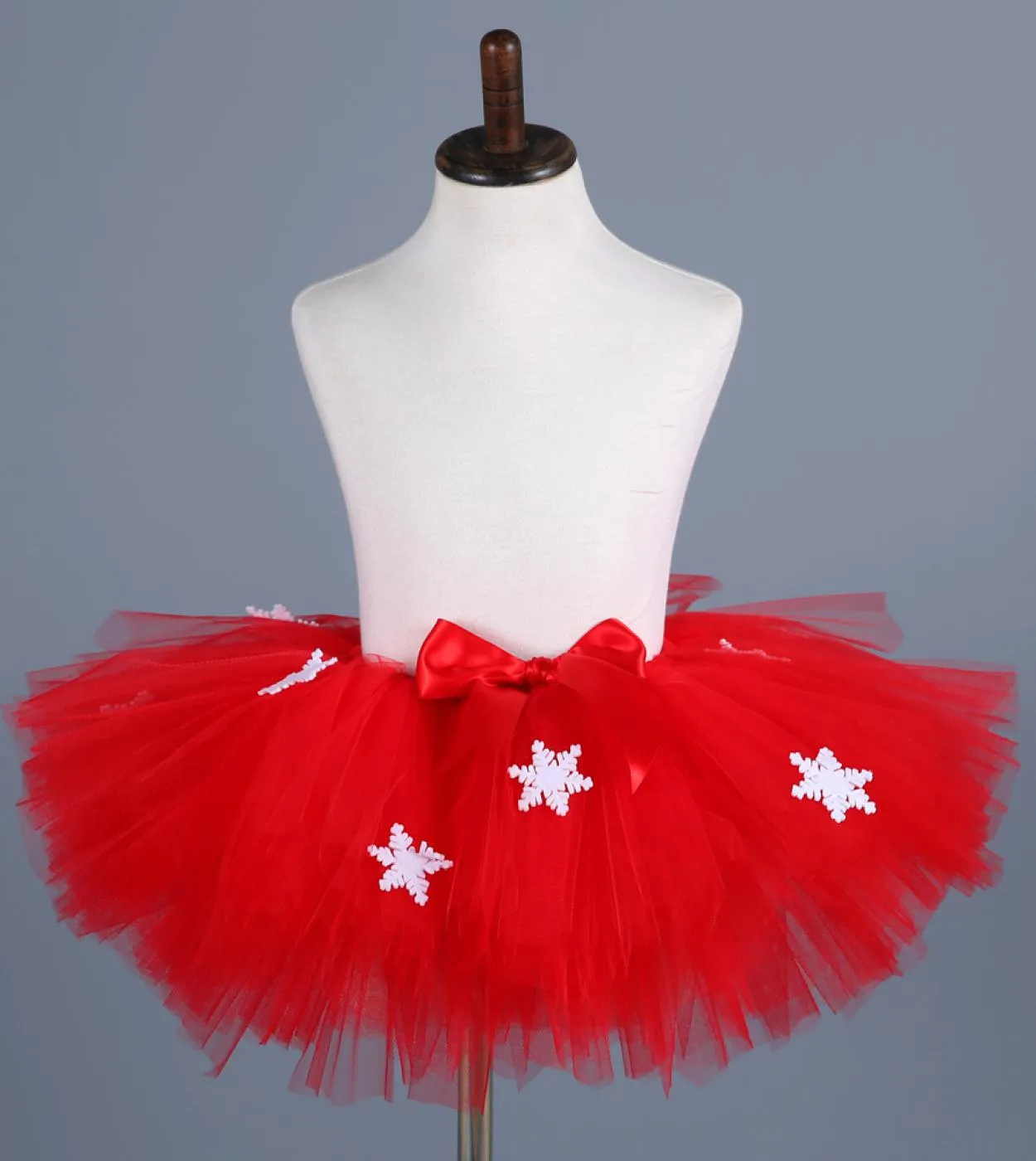 Gonna Tutu di Natale per bambina per bambini Gonne di tulle di capodanno Ragazze Principessa Tutù rosso Abito da ballo Costume d