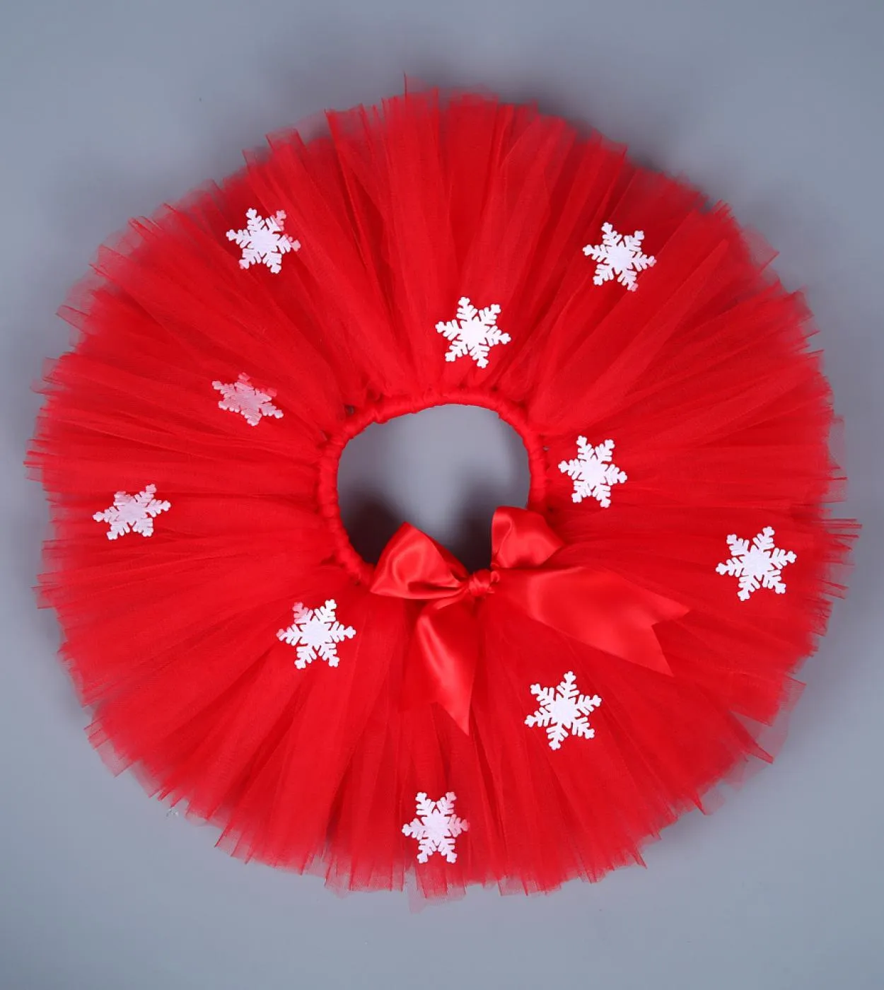 Gonna Tutu di Natale per bambina per bambini Gonne di tulle di capodanno Ragazze Principessa Tutù rosso Abito da ballo Costume d