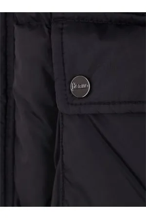 HERNO Abbigliamento,Giubbotti Piumino in nylon nero 