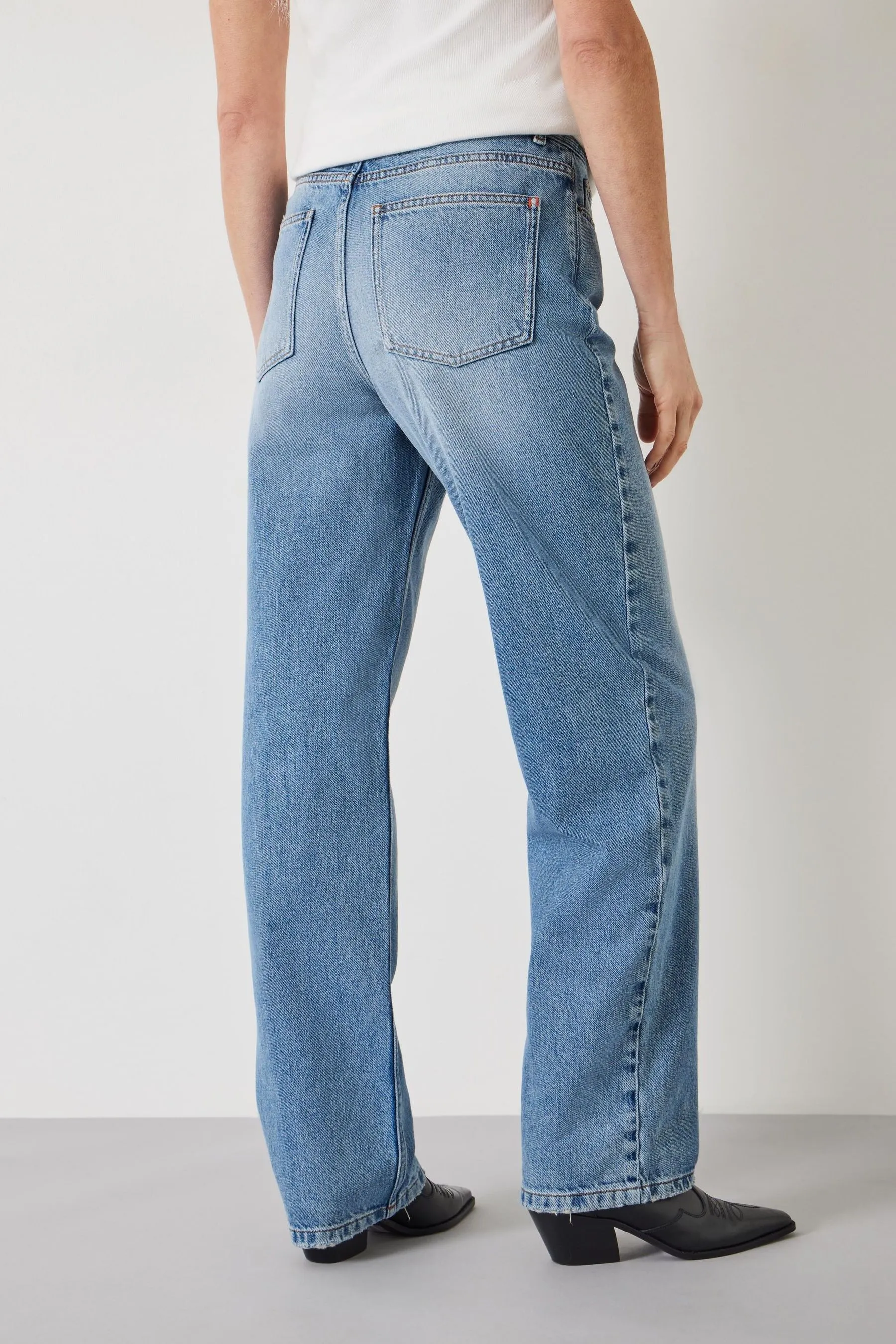 Hush Remy Jeans Dritto Slouch 100% Cotone    