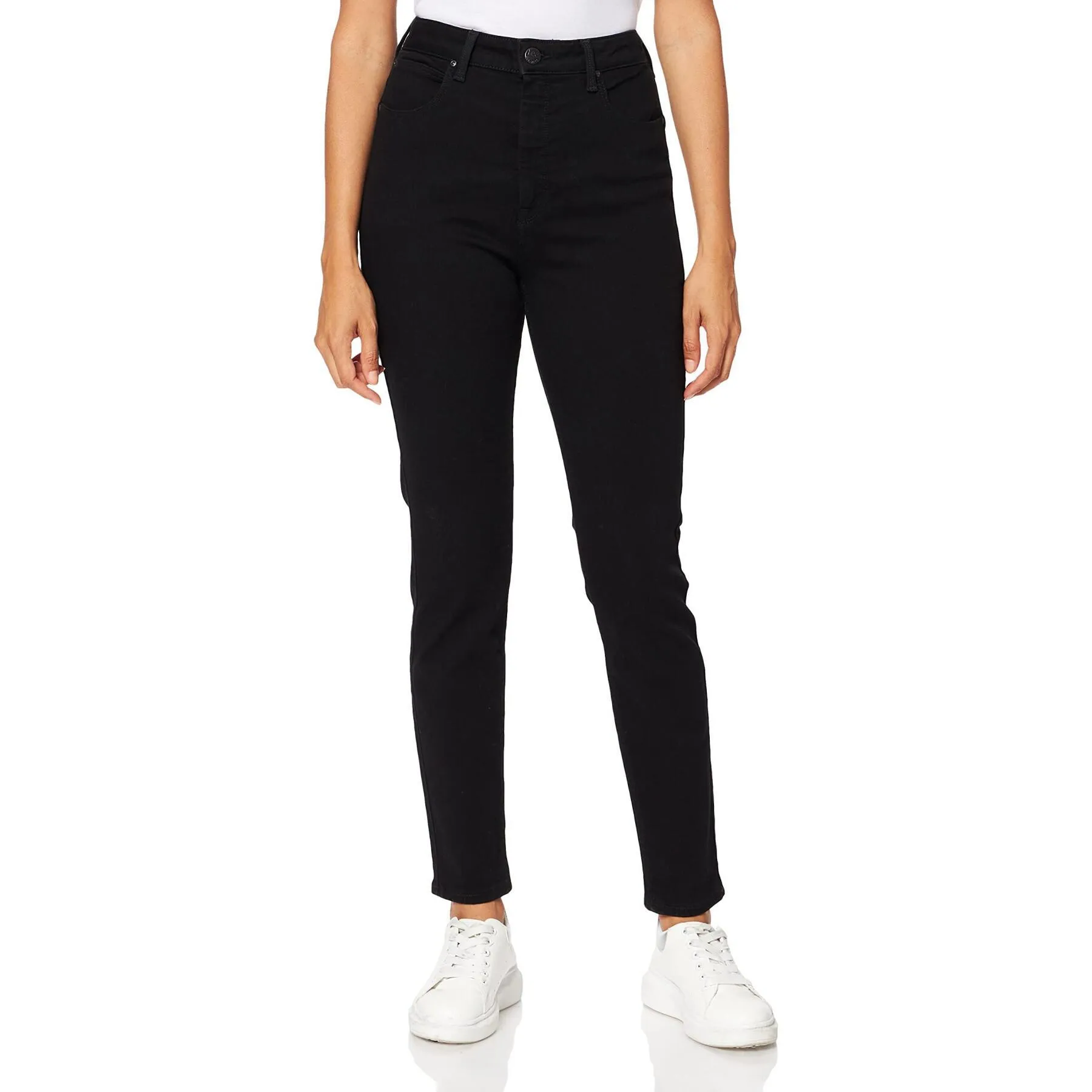 Jeans da donna Lee Scarlett Plus Super High in Black Rinse