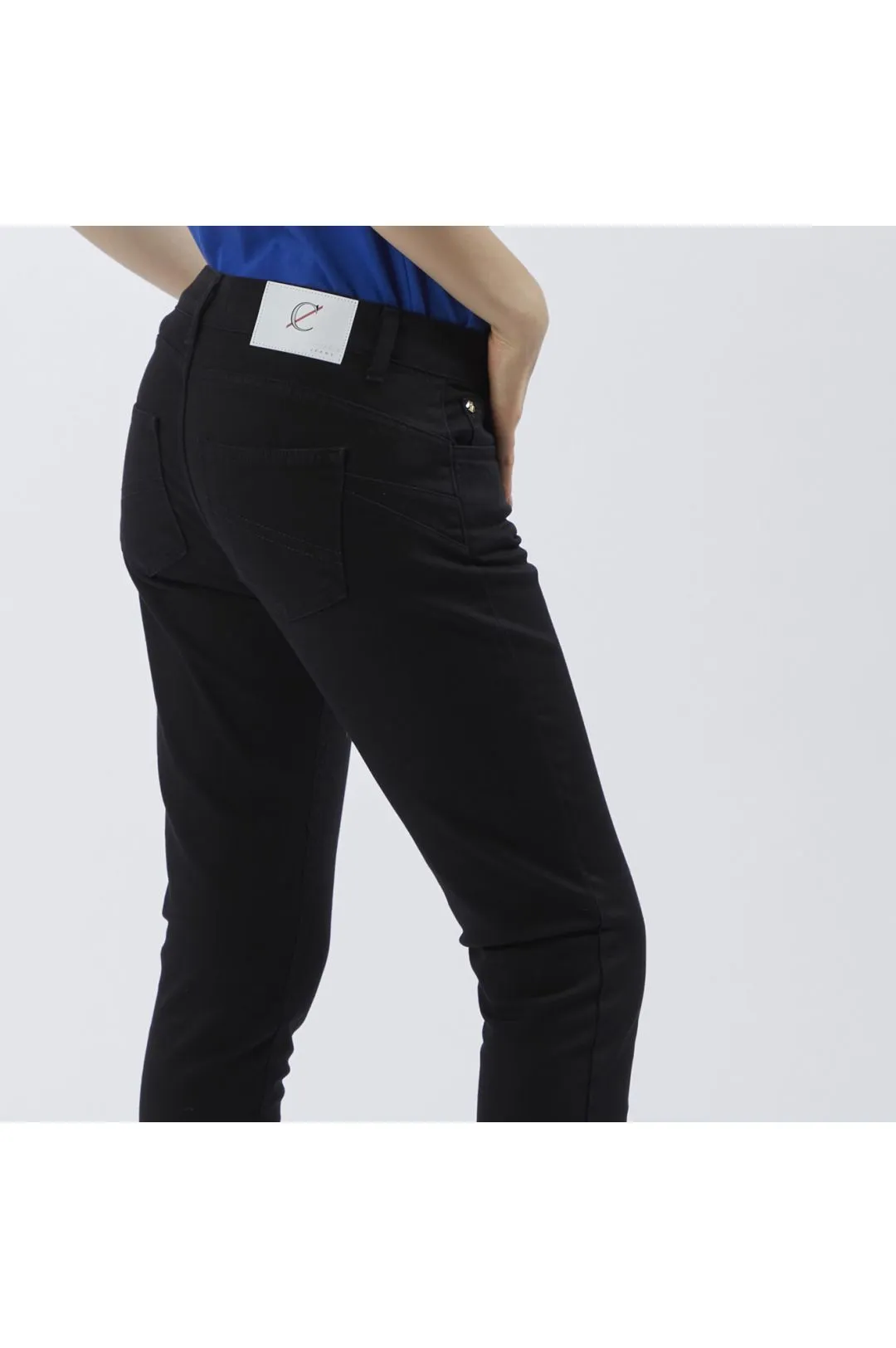 jeans denim skinny in bull denim nero