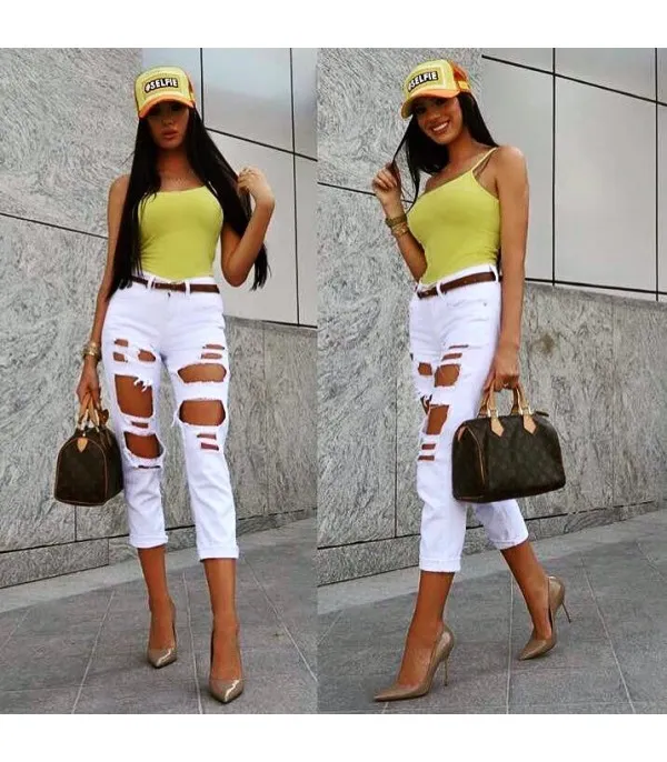 Jeans Lorenz Bianco