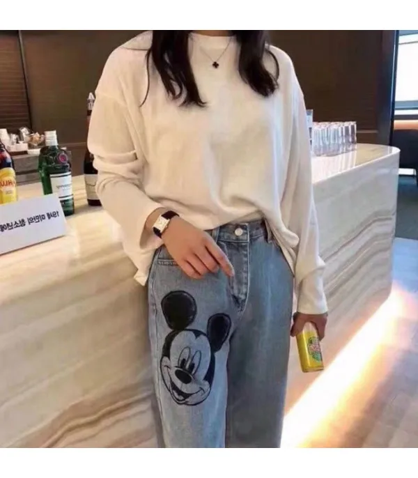 Jeans Mickeymouse leg