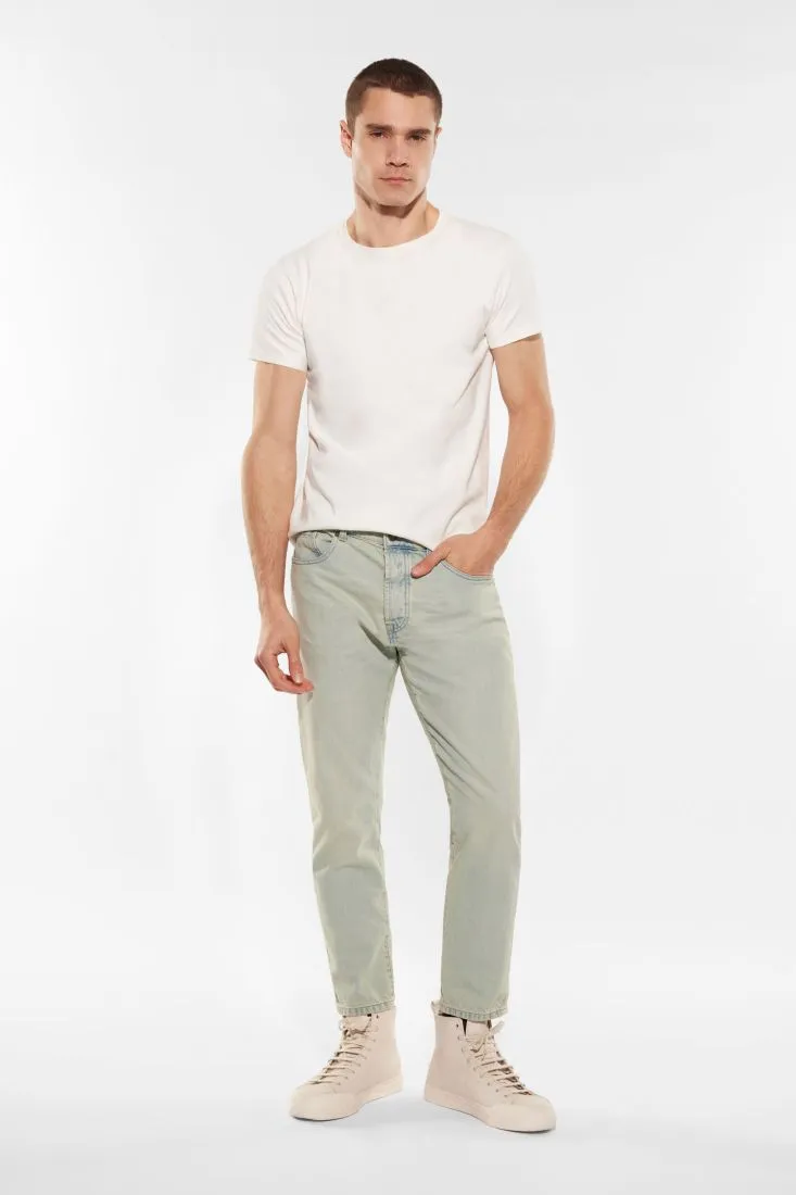Jeans slim-fit in puro cotone con cinque tasche