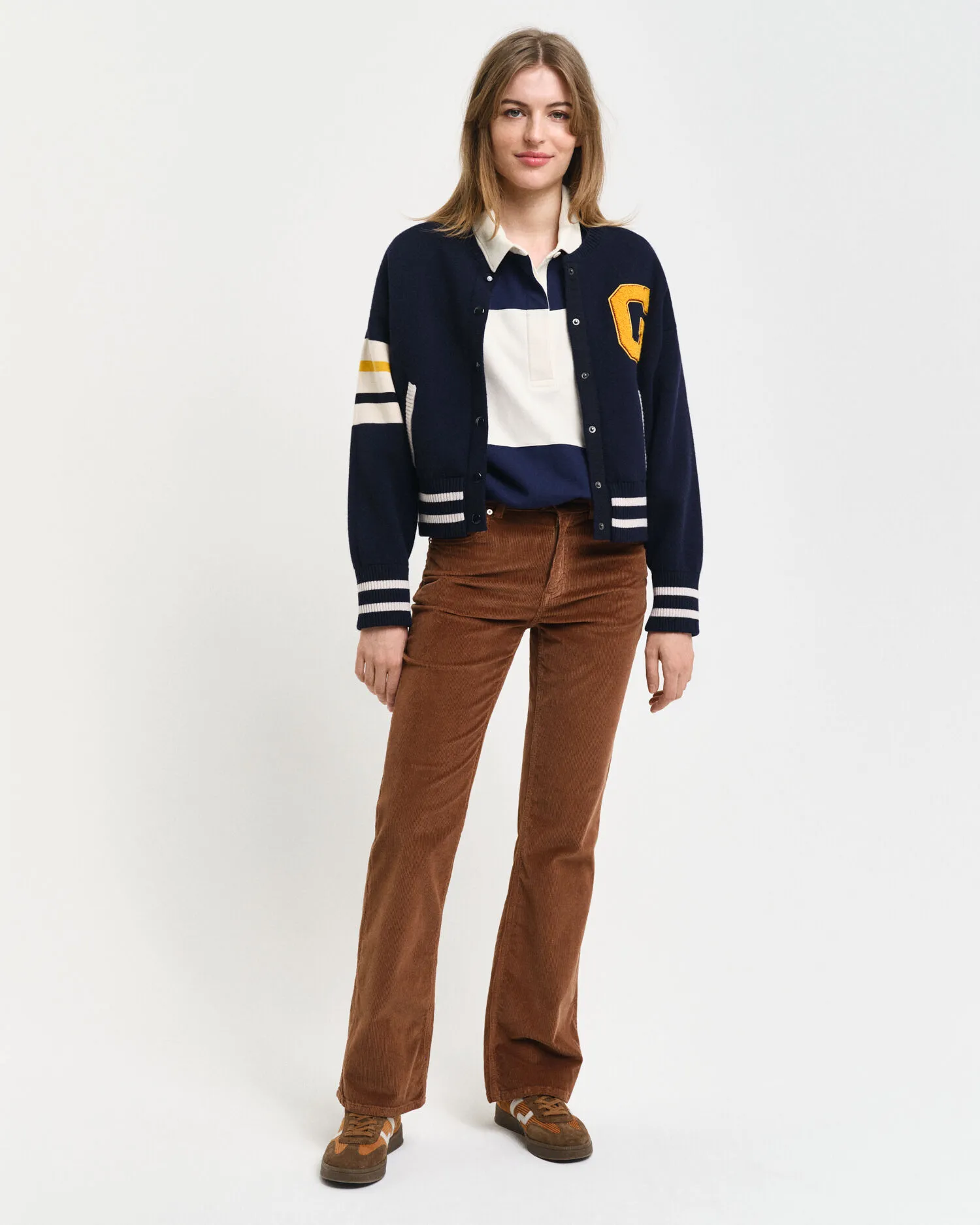 Jeans svasati in velluto a coste    