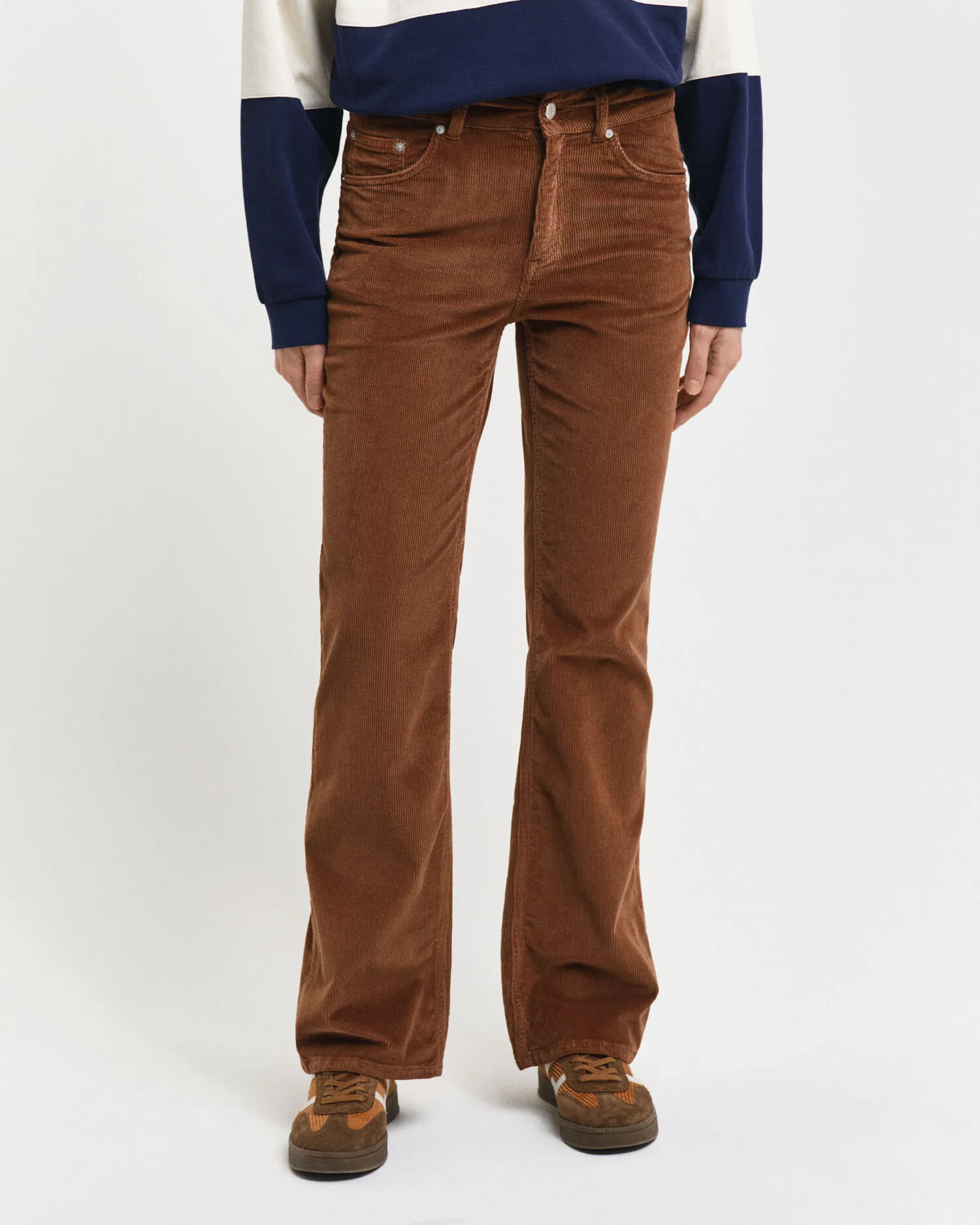 Jeans svasati in velluto a coste    