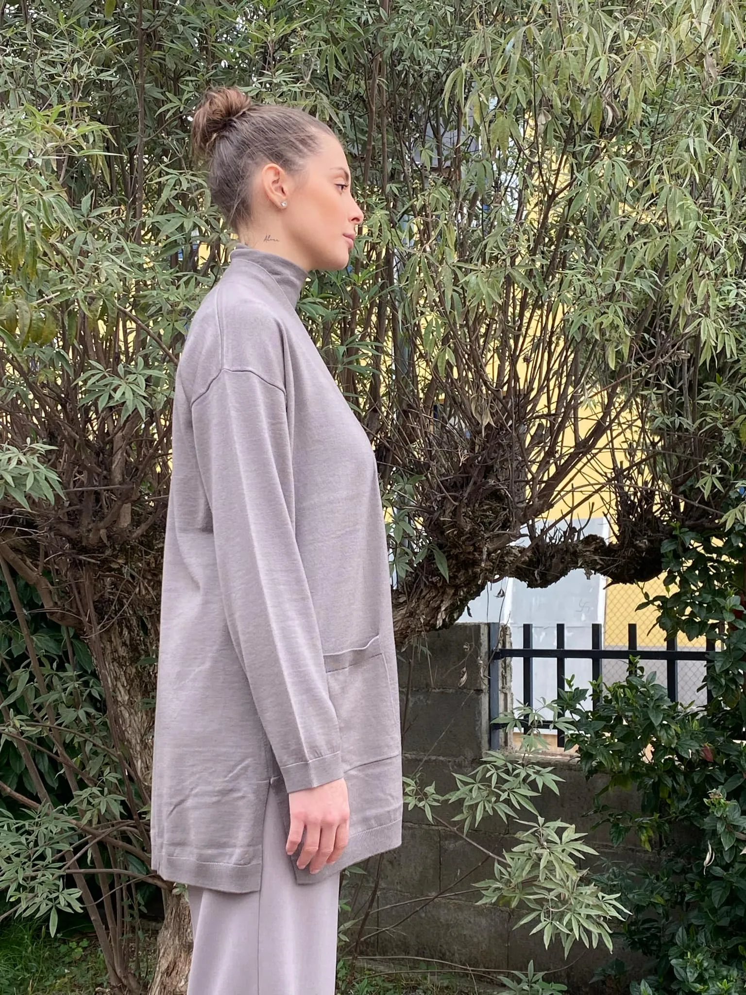 KAOS DONNA cardigan donna lungo senza bottoni QI1NT010