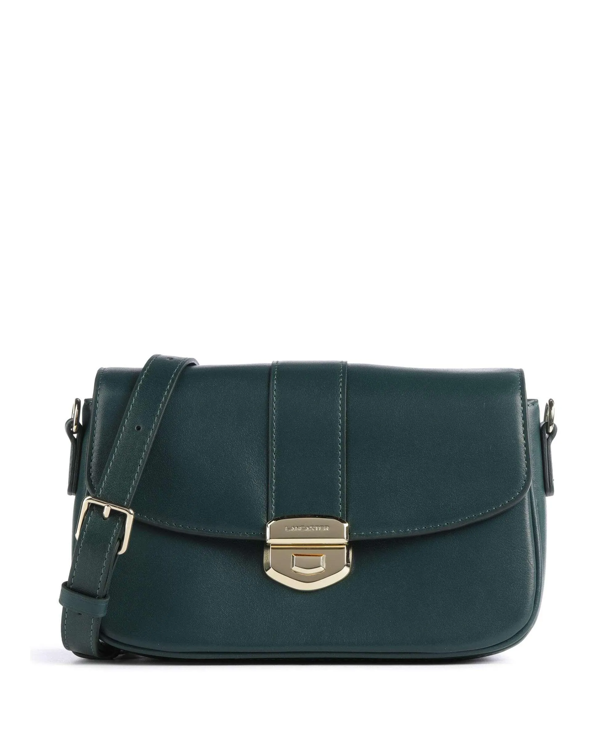  Lancaster Donna Fia Borsa a tracolla pelle di vacchetta finemente grana verde scuro  