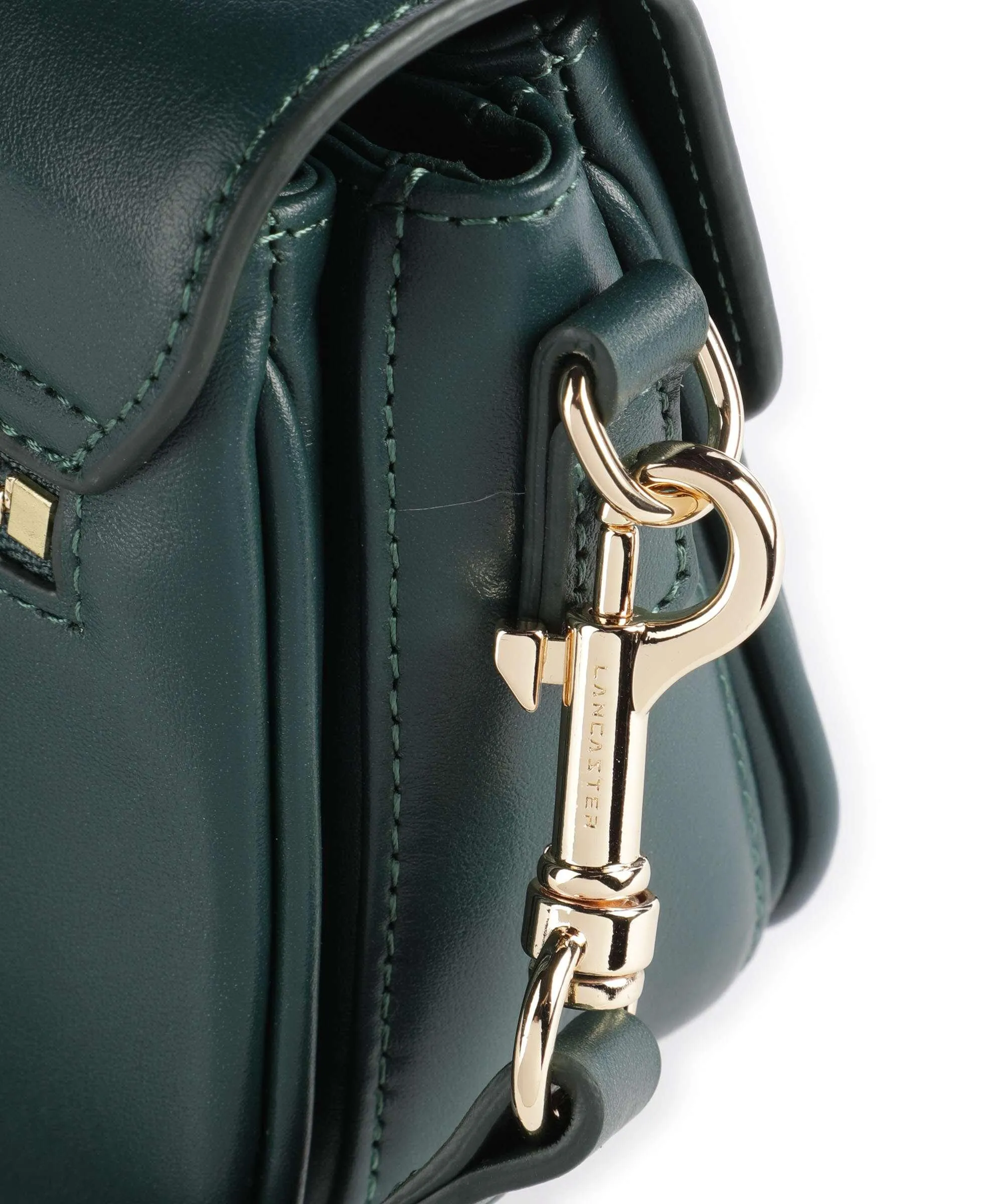  Lancaster Donna Fia Borsa a tracolla pelle di vacchetta finemente grana verde scuro  
