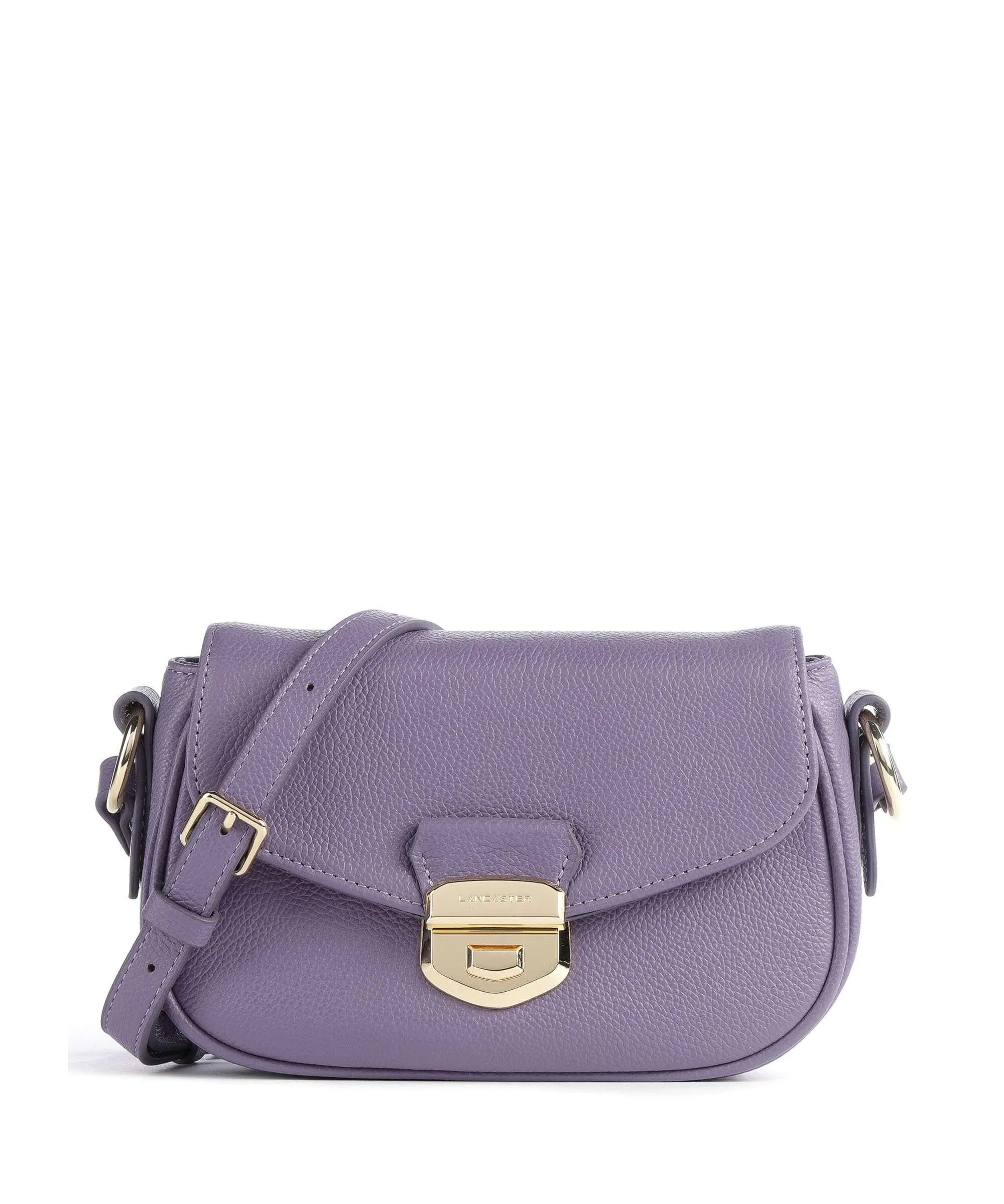  Lancaster Foulonné Milano Borsa a tracolla pelle di vacchetta grana viola  