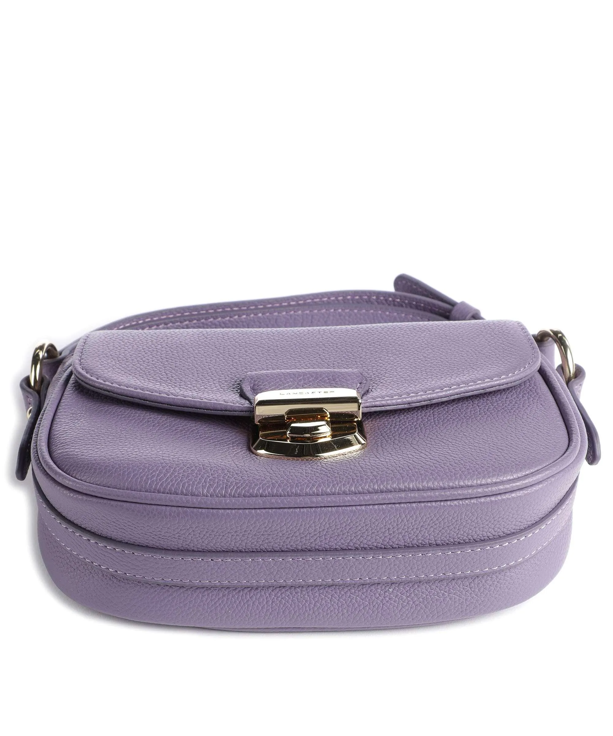  Lancaster Foulonné Milano Borsa a tracolla pelle di vacchetta grana viola  