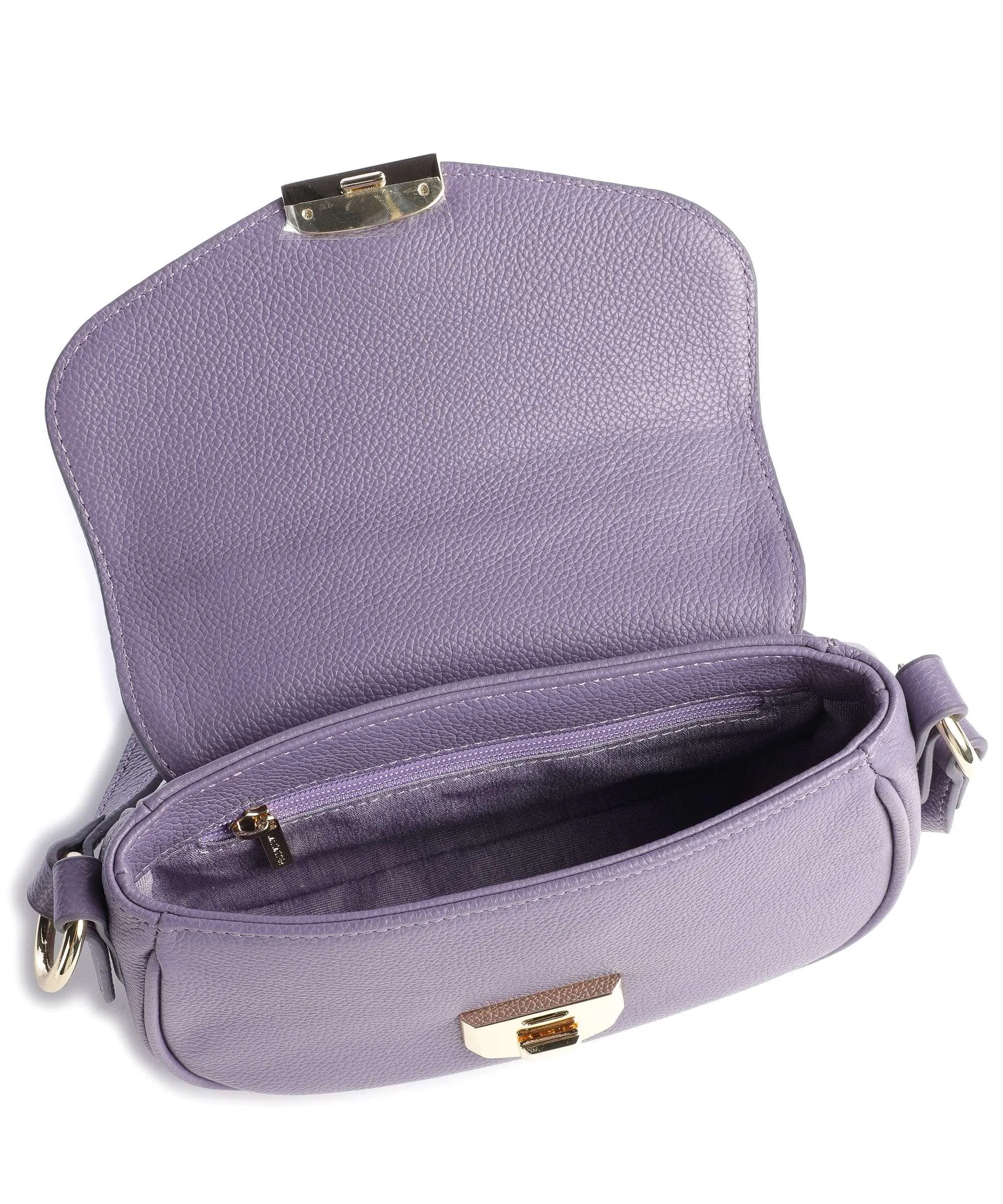  Lancaster Foulonné Milano Borsa a tracolla pelle di vacchetta grana viola  