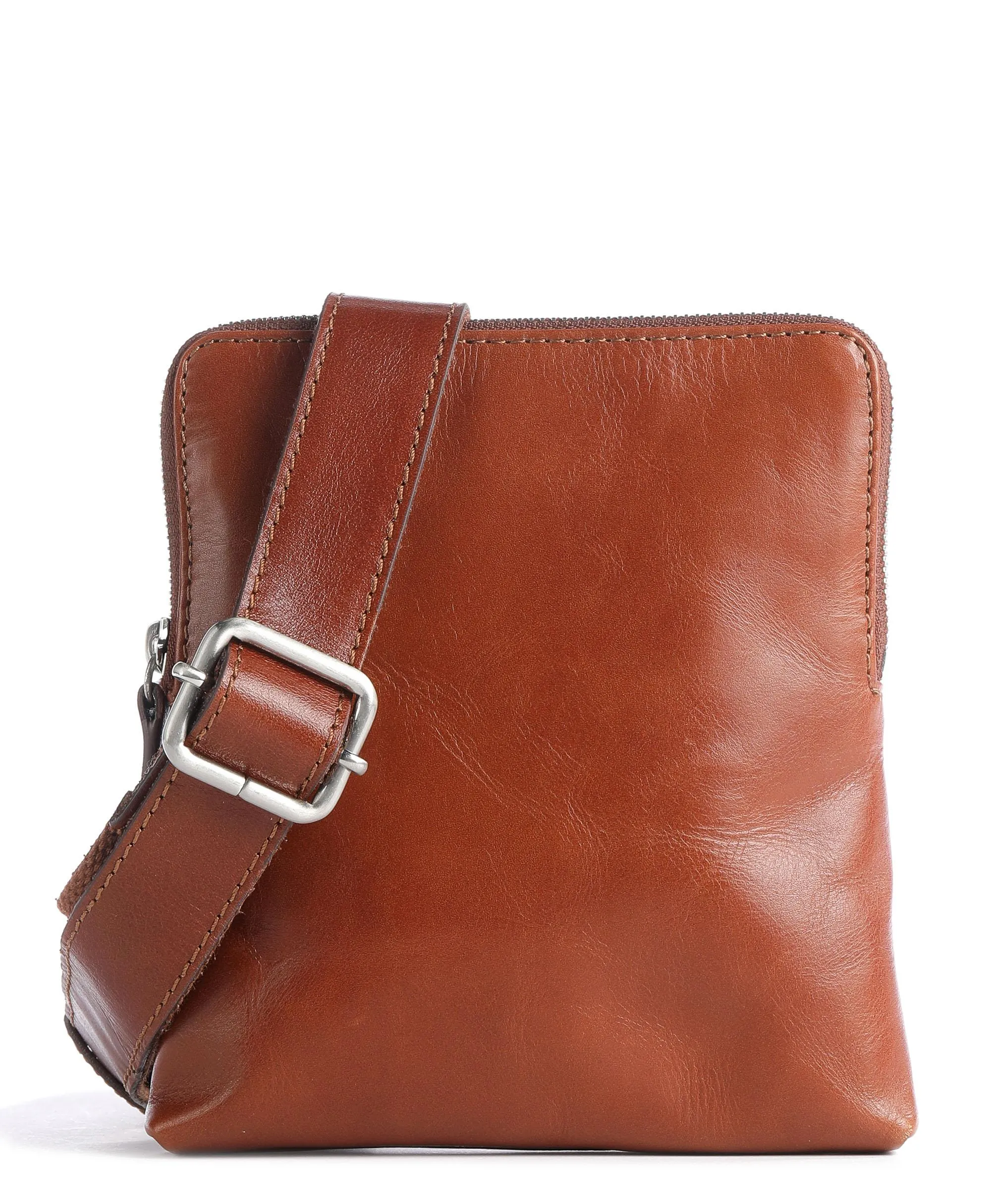  Leonhard Heyden Cambridge Borsa a tracolla pelle di vacchetta liscia cognac  