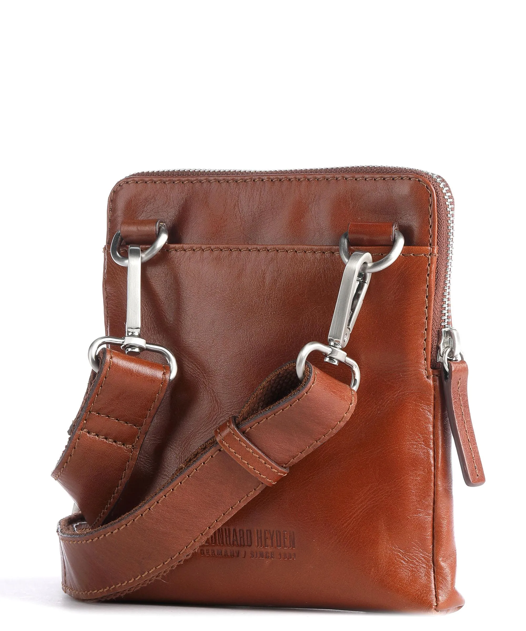  Leonhard Heyden Cambridge Borsa a tracolla pelle di vacchetta liscia cognac  