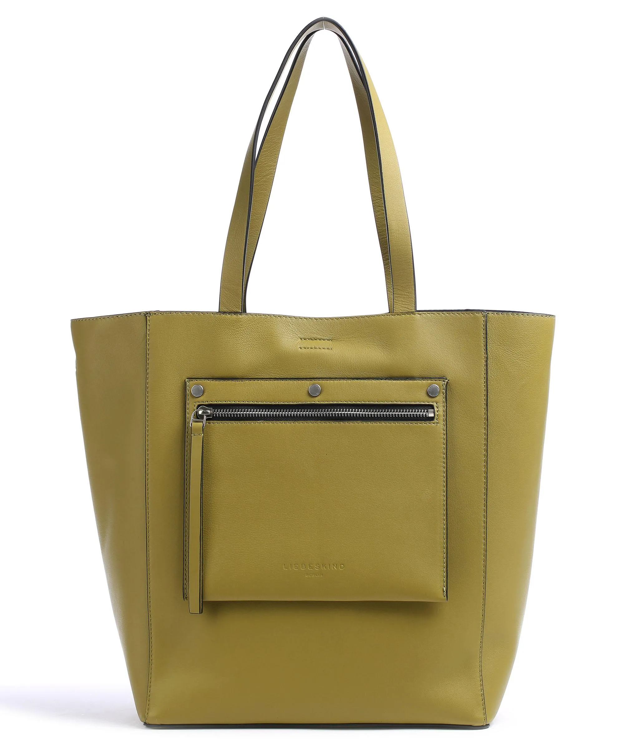  Liebeskind Steph Sheep L Borsa shopper pelle a grana fine verde-oliva  