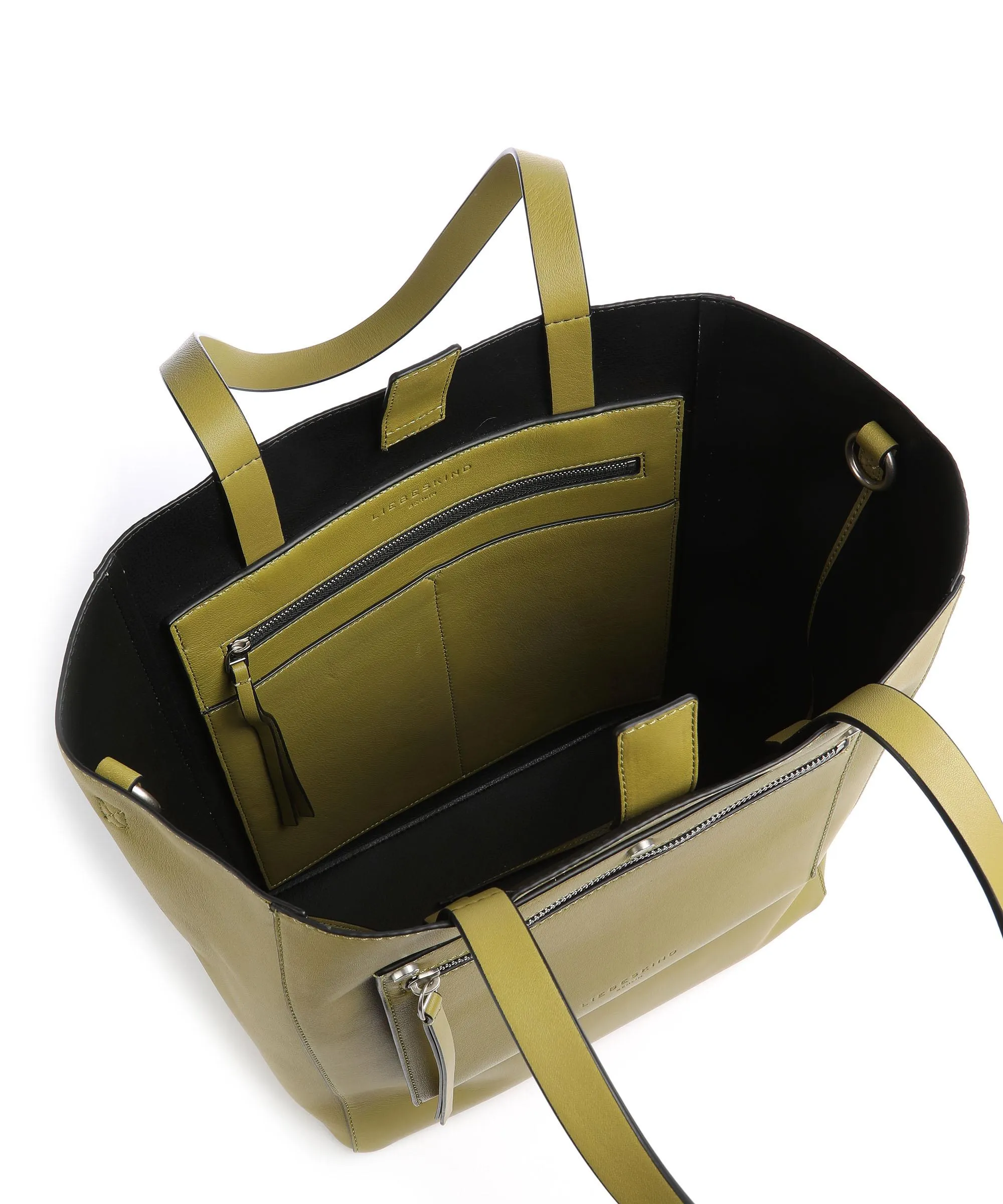  Liebeskind Steph Sheep L Borsa shopper pelle a grana fine verde-oliva  