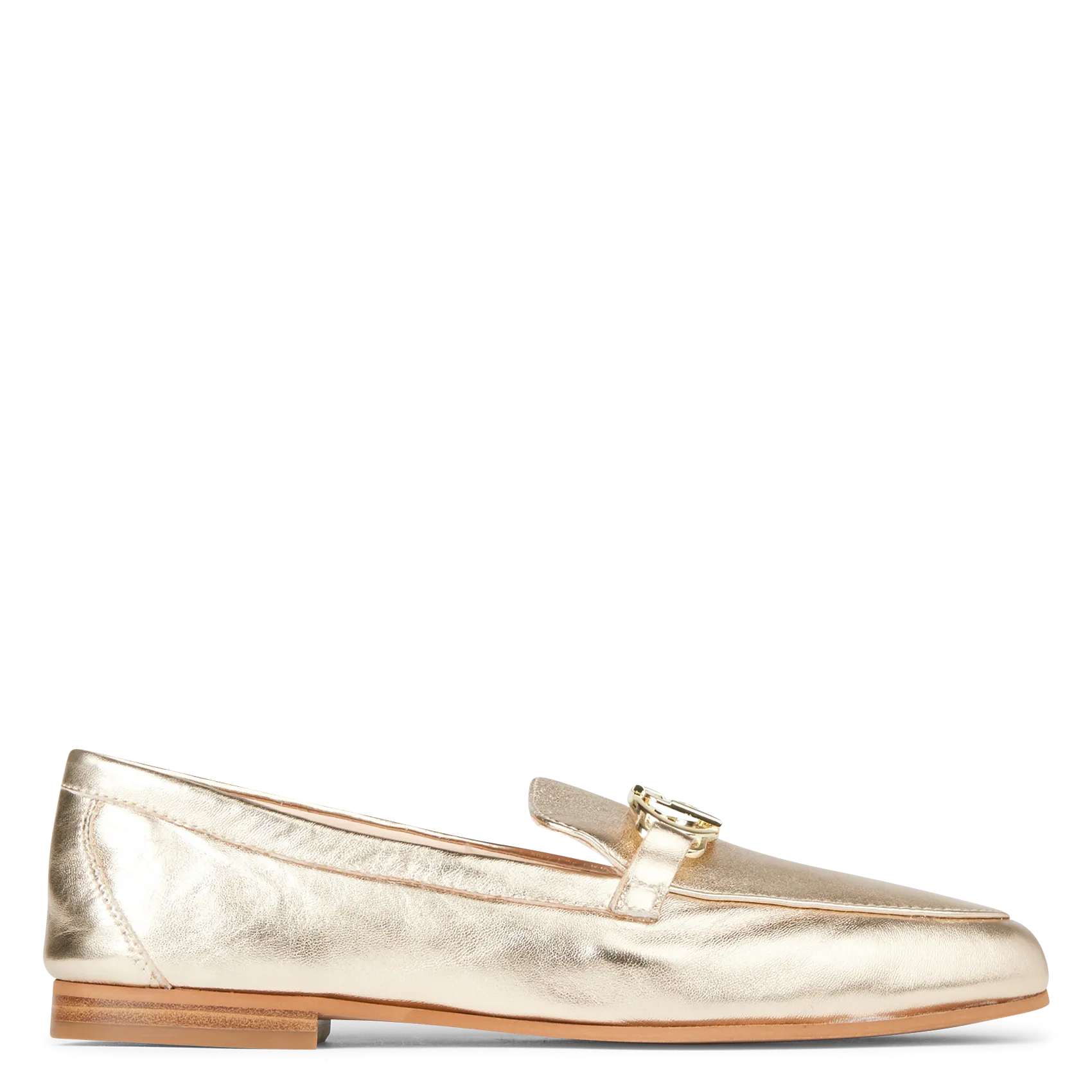  LIU JO   EMEL 01 - Mocassini in pelle effetto crackle metallizzata | Dorato