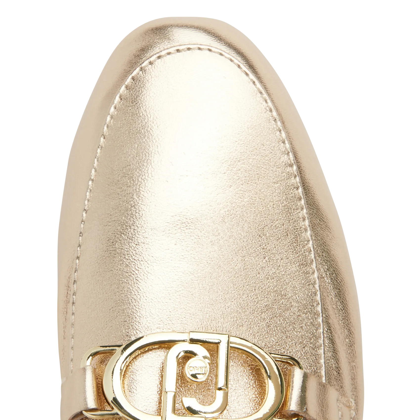  LIU JO   EMEL 01 - Mocassini in pelle effetto crackle metallizzata | Dorato