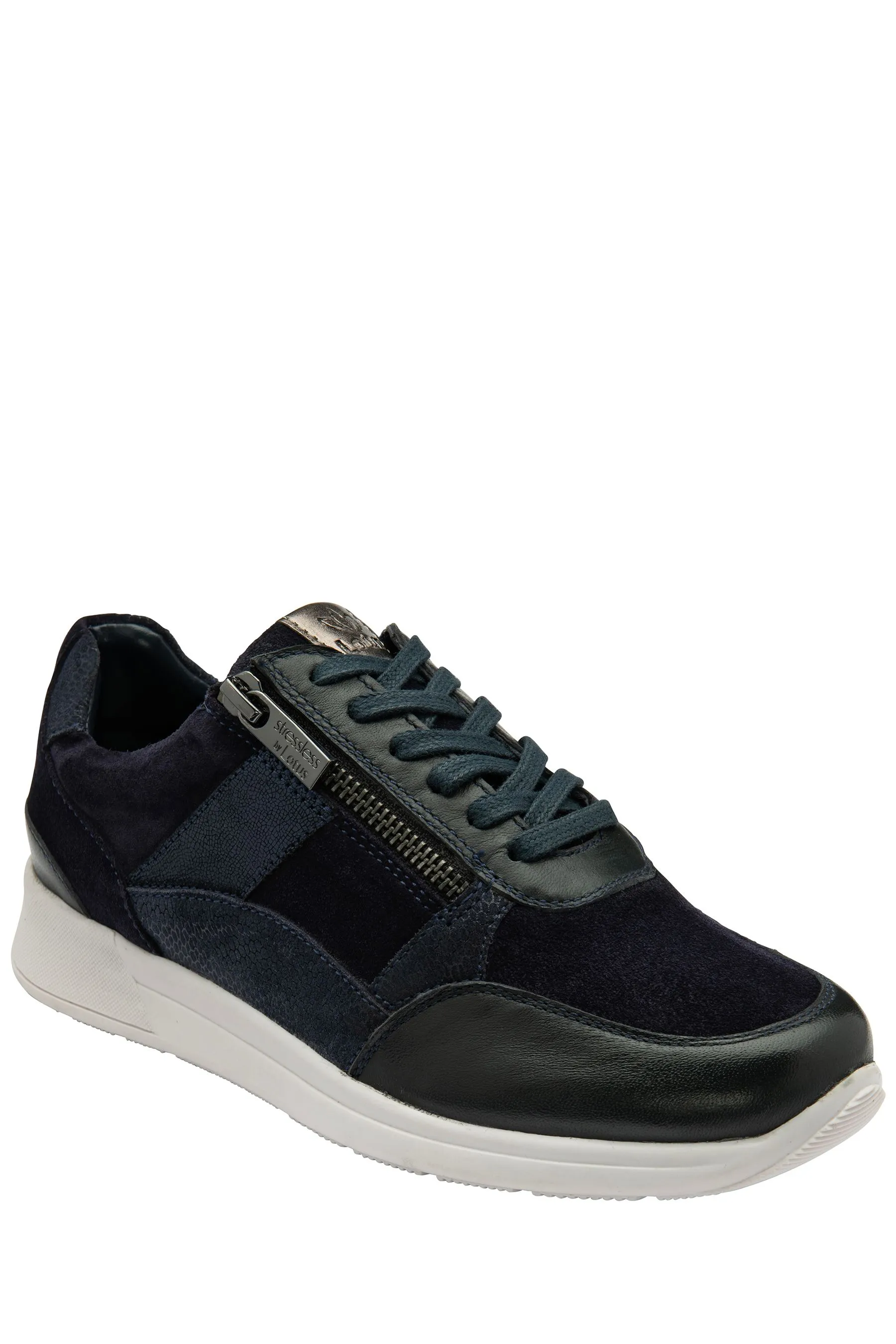 Lotus - Scarpe da ginnastica casual in pelle con zip    