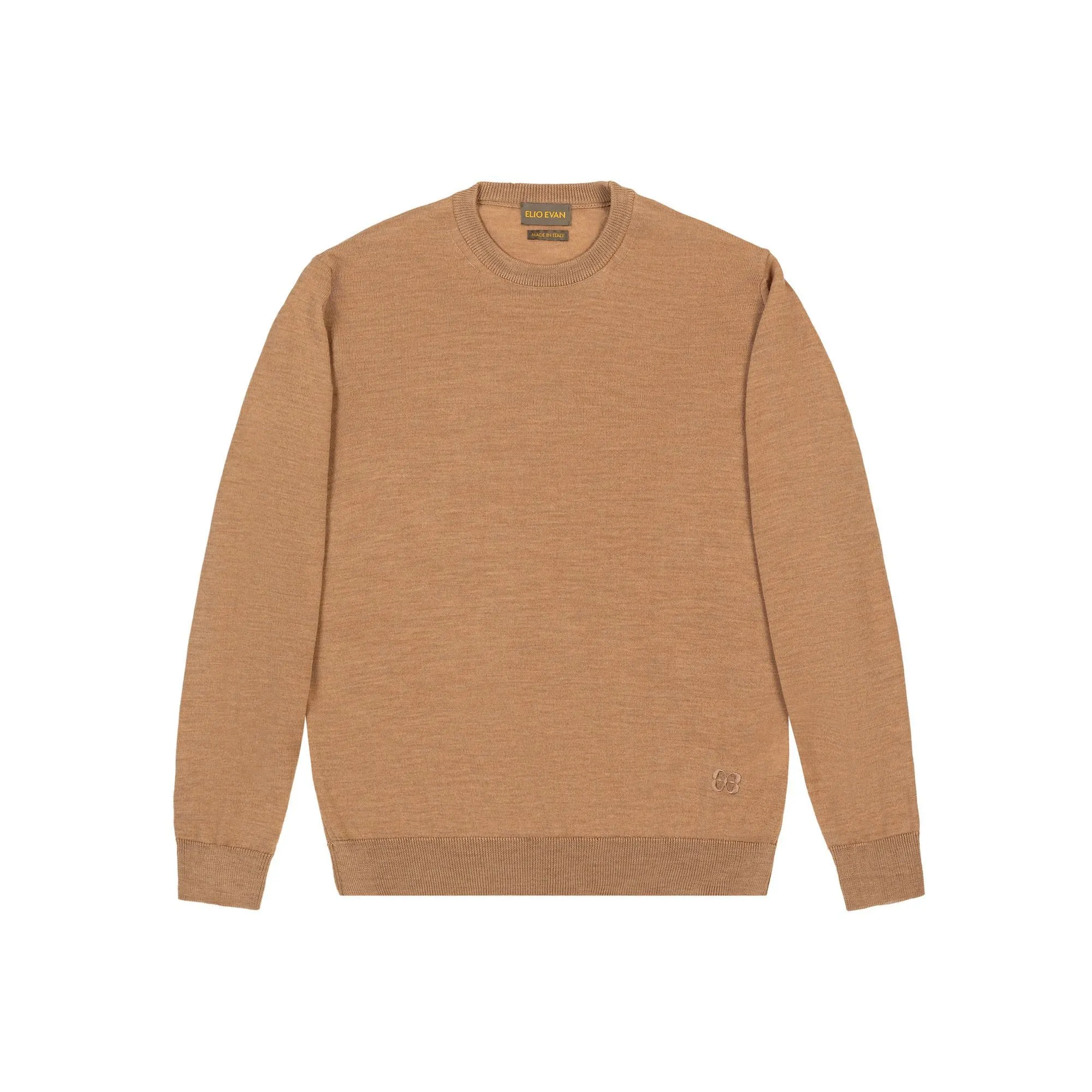 Maglione Cammello in Lana Merino Extrafine