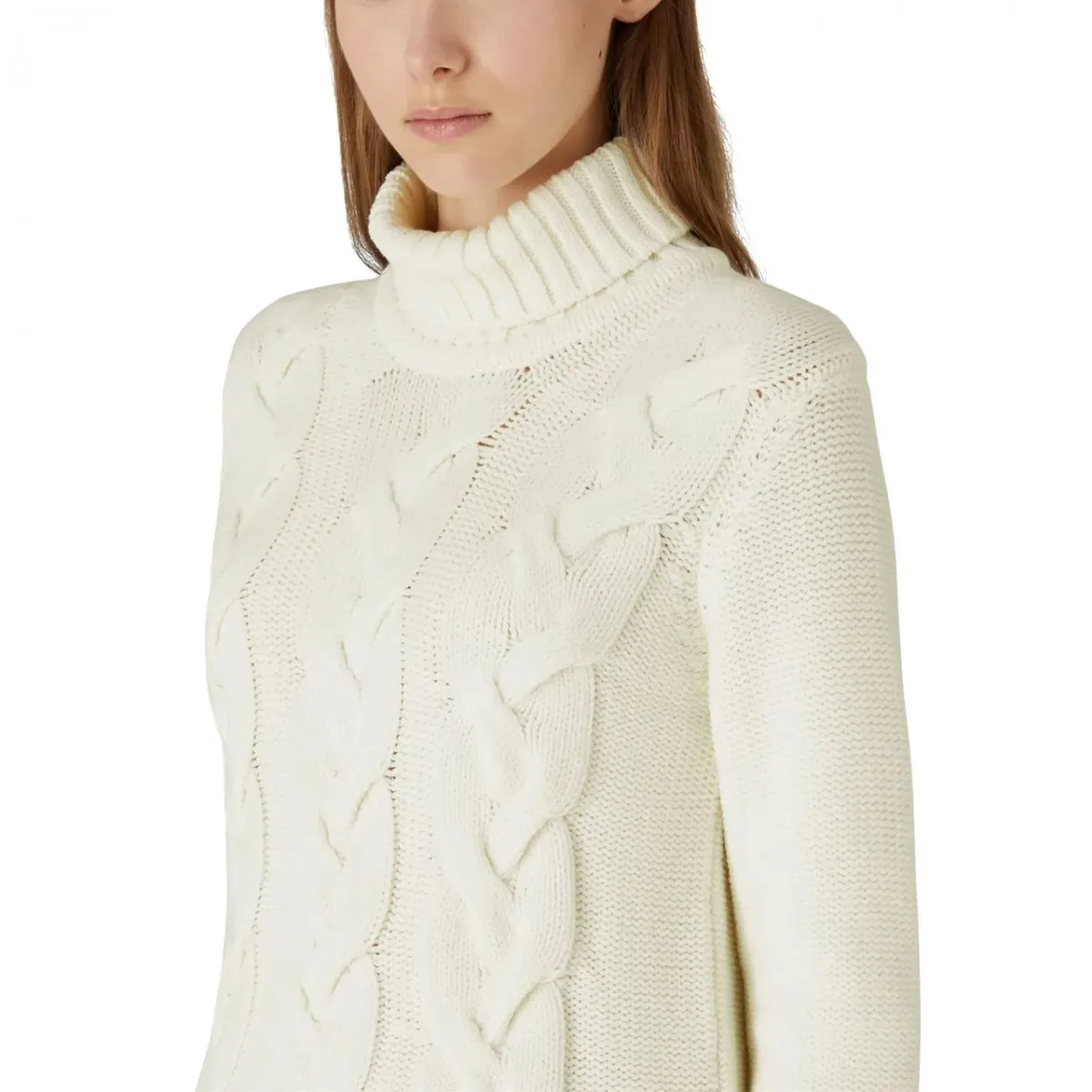 Maglione Clairie Braid White