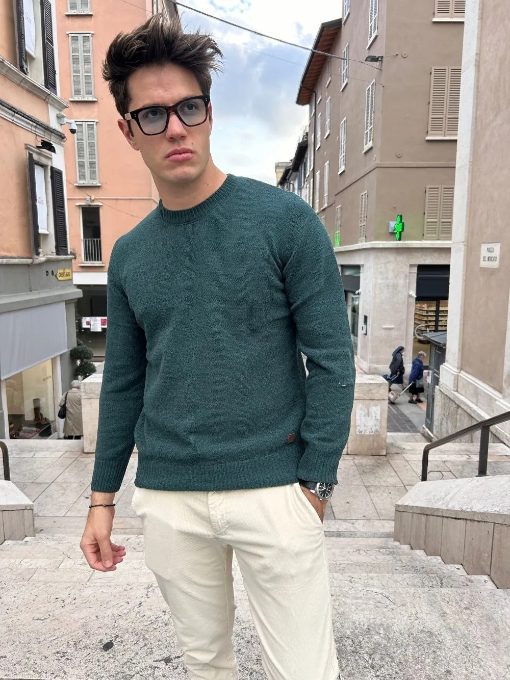 Maglione girocollo ciniglia gl