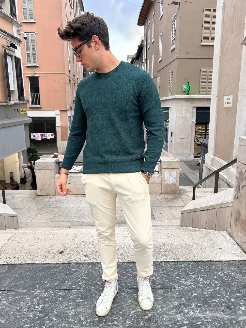 Maglione girocollo ciniglia gl