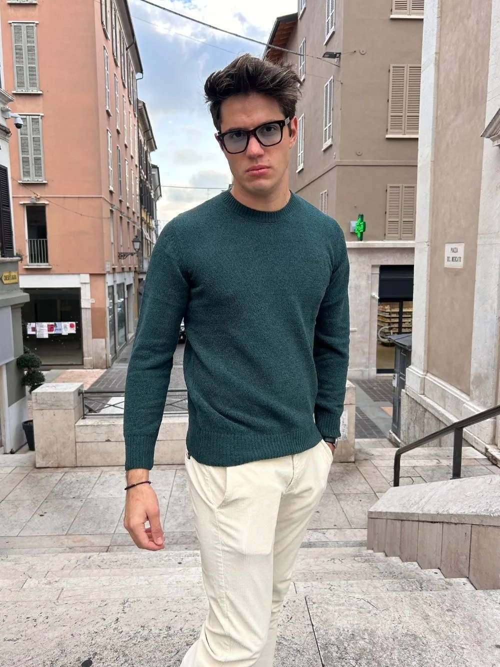 Maglione girocollo ciniglia gl
