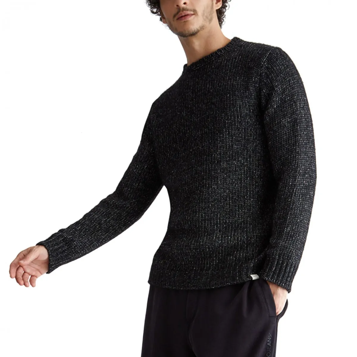 Maglione Girocollo Cinysolid Nero