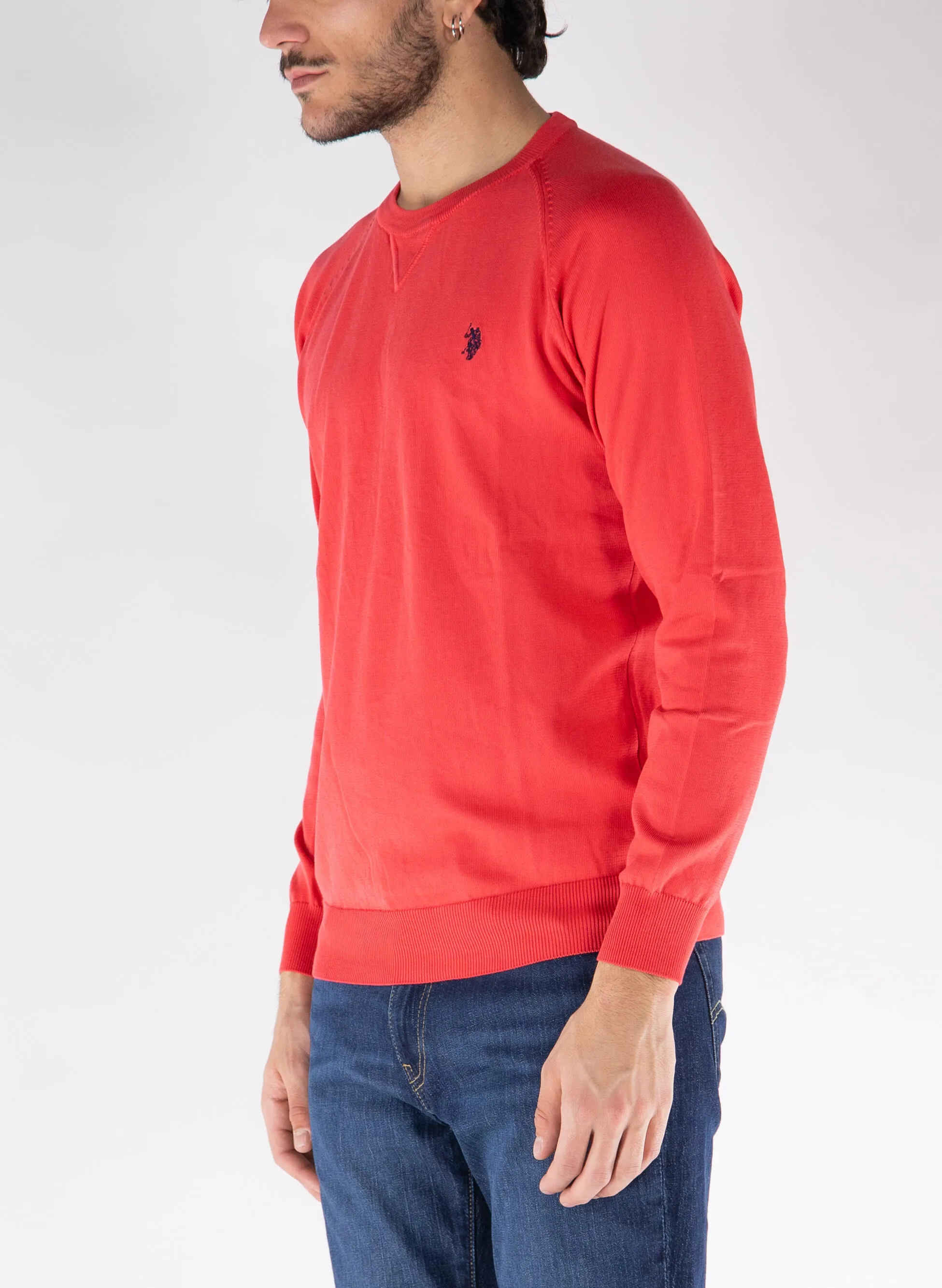 maglione girocollo con logo
