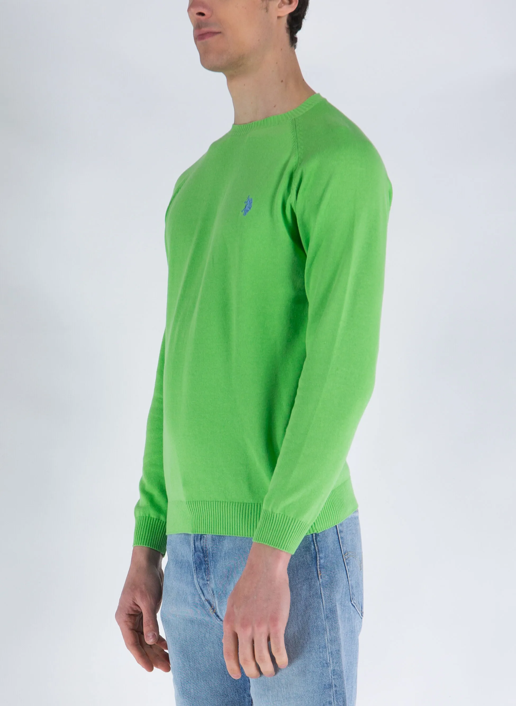 maglione girocollo in cotone