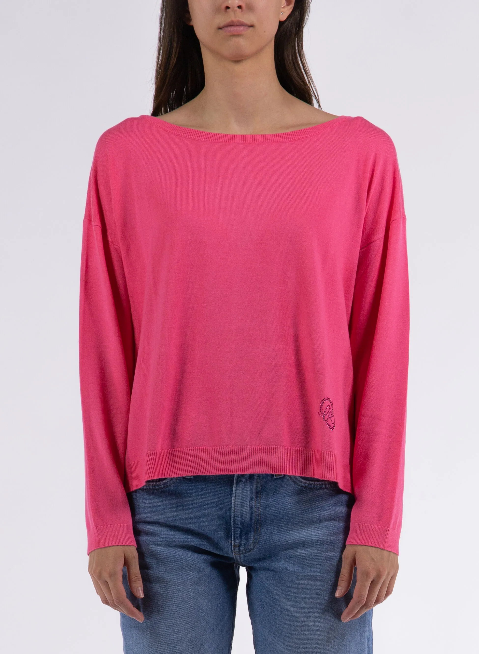 maglione rasato scollo barca