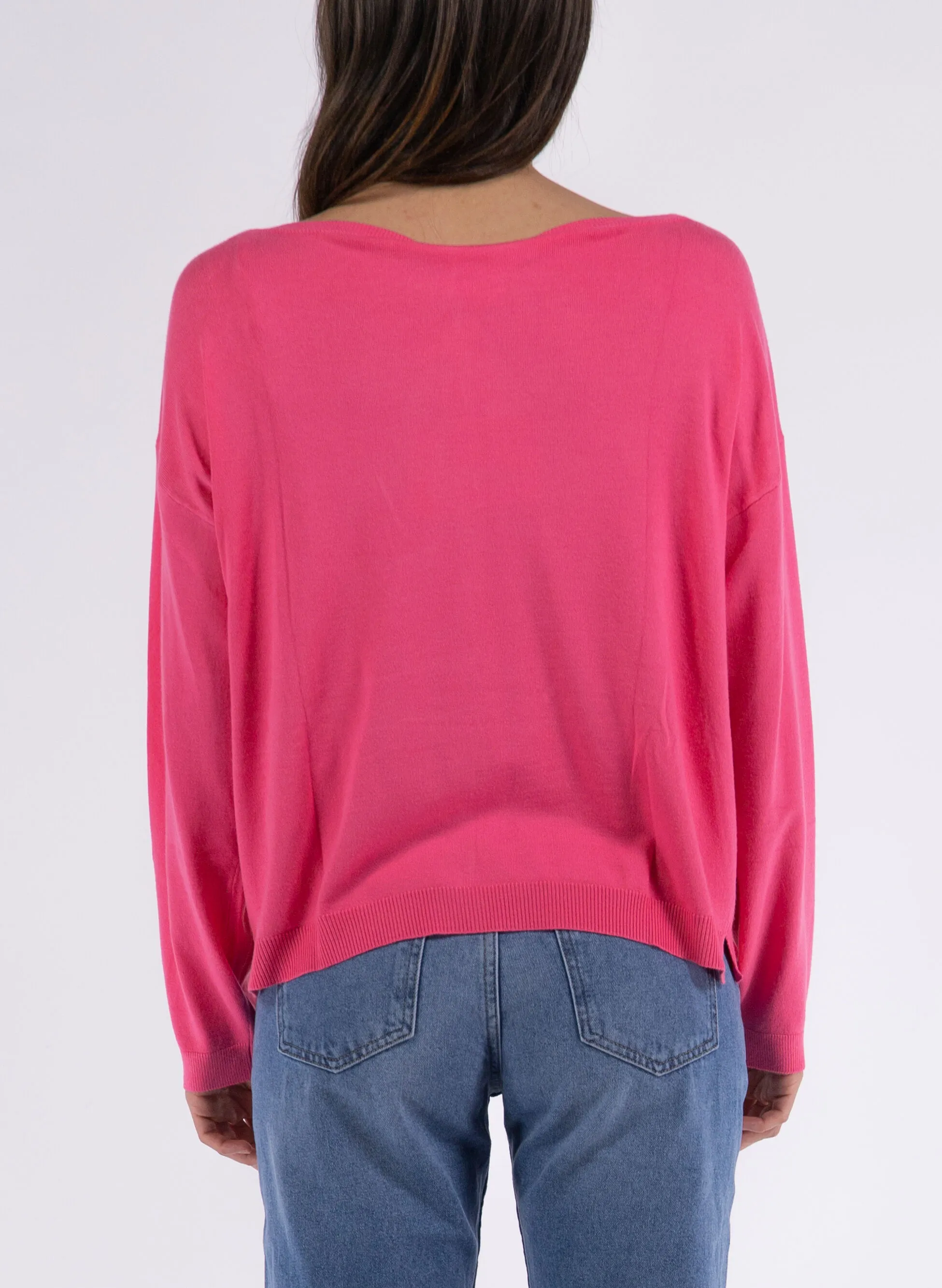 maglione rasato scollo barca