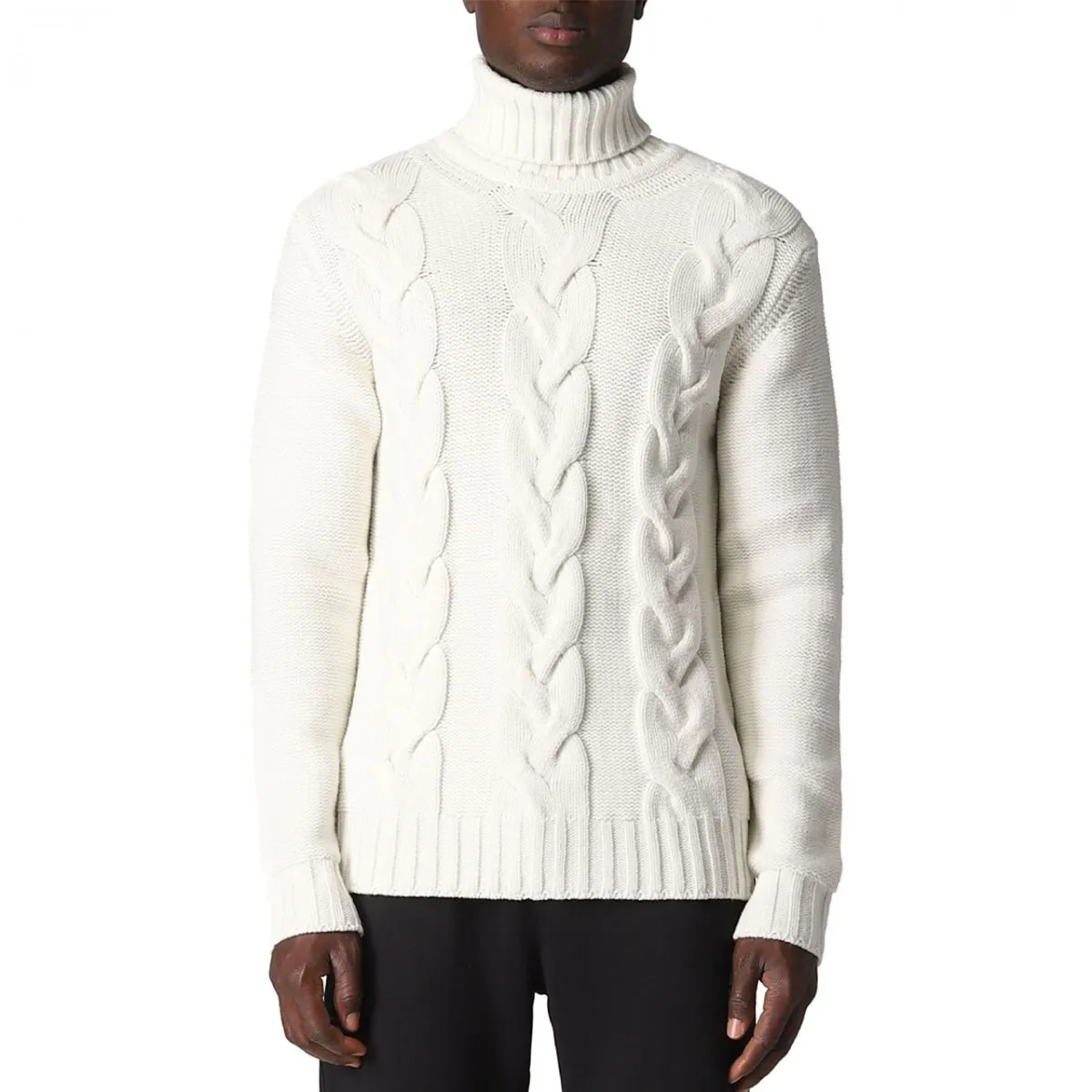 Maglione Virgil Braid White