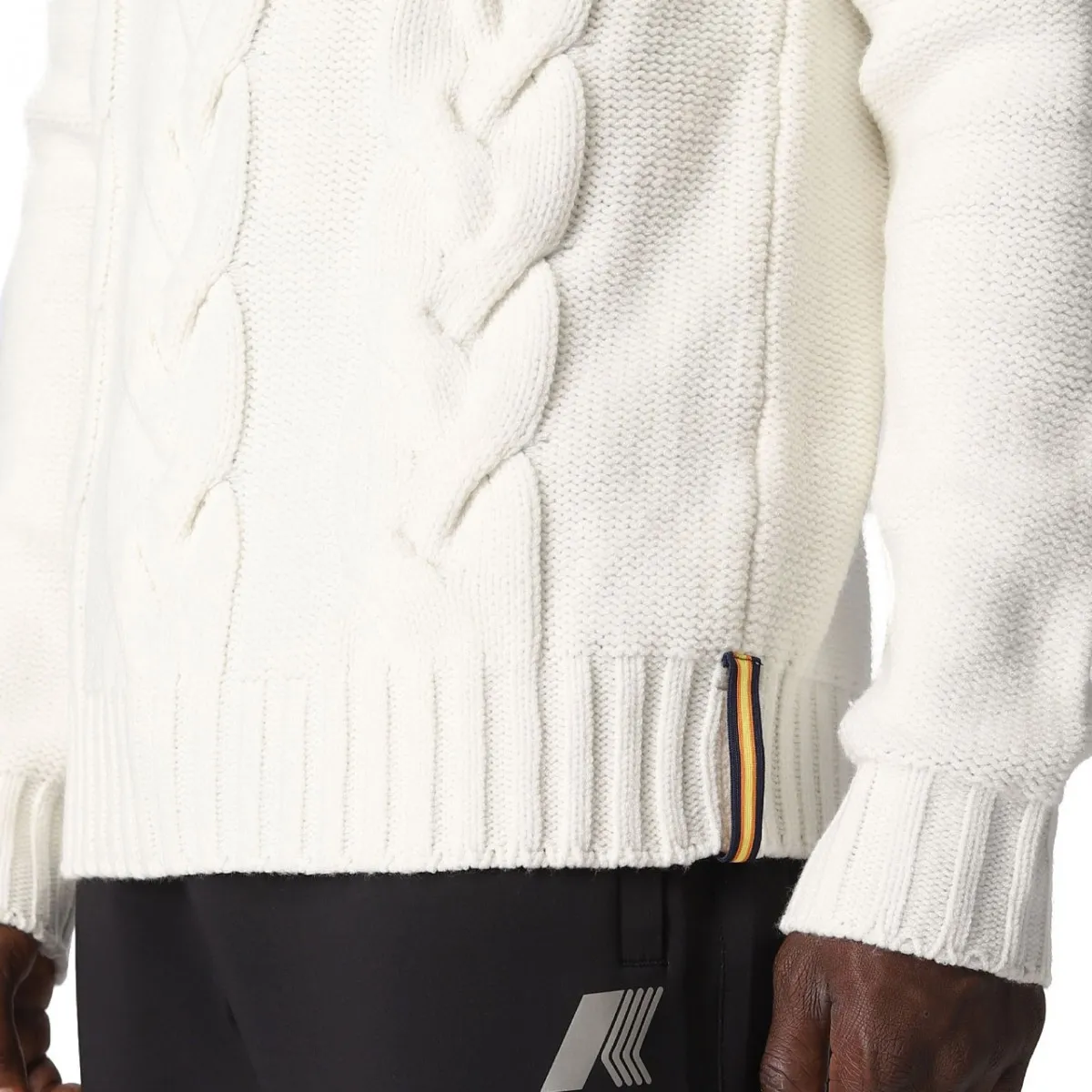 Maglione Virgil Braid White