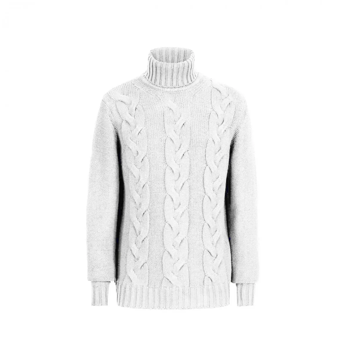 Maglione Virgil Braid White