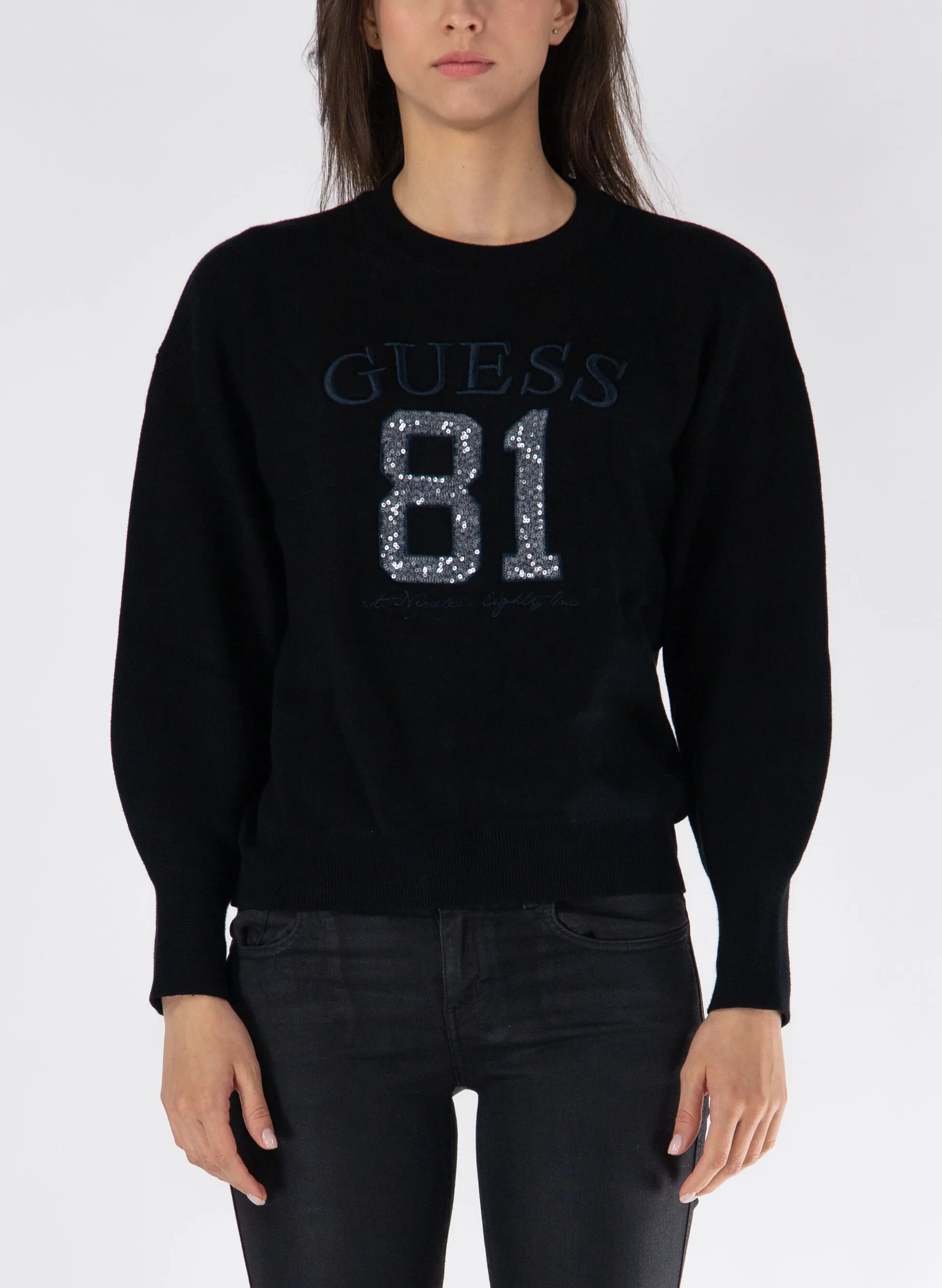 maglione viviana logo ricamato