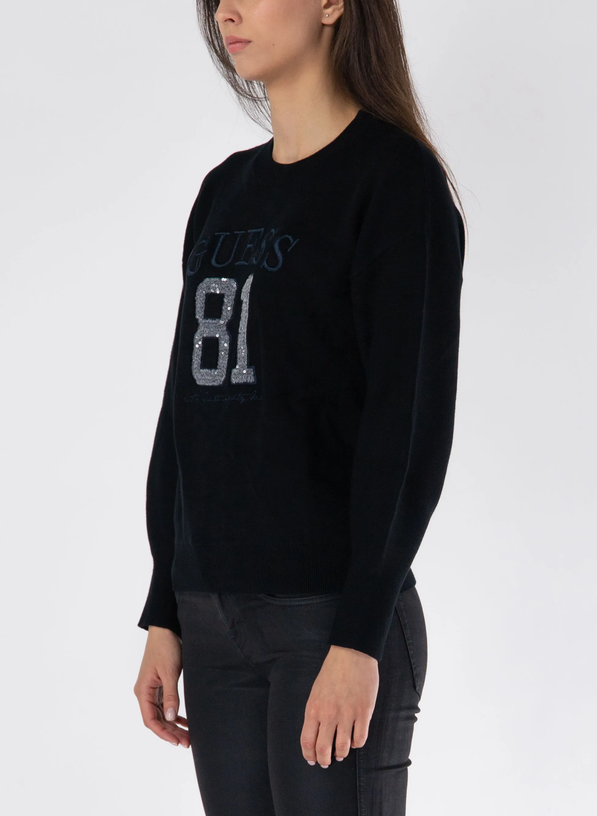 maglione viviana logo ricamato