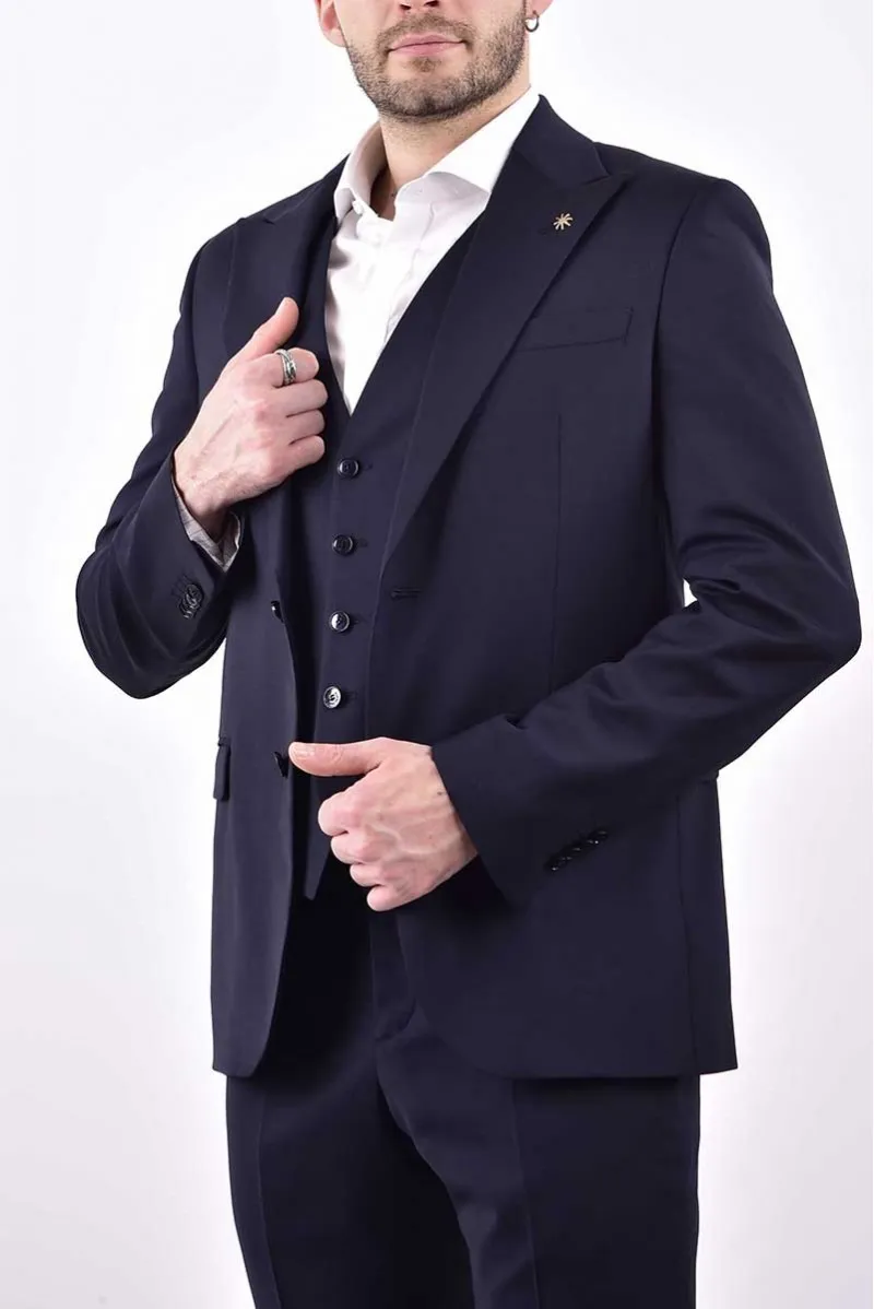 MANUEL RITZ ABITO CON GILET CASUAL