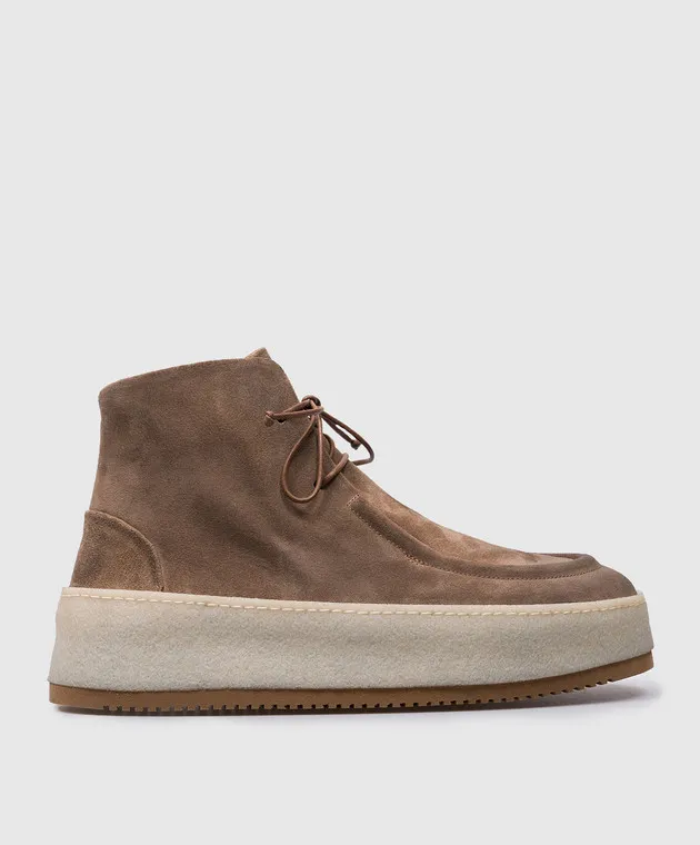 Marsell Stivali in pelle scamosciata marrone Parapana MM4328186