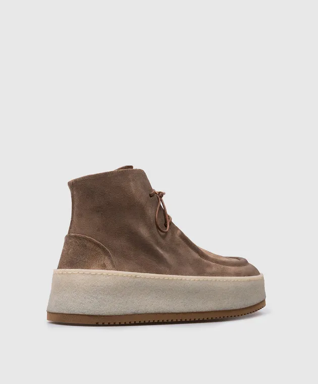 Marsell Stivali in pelle scamosciata marrone Parapana MM4328186