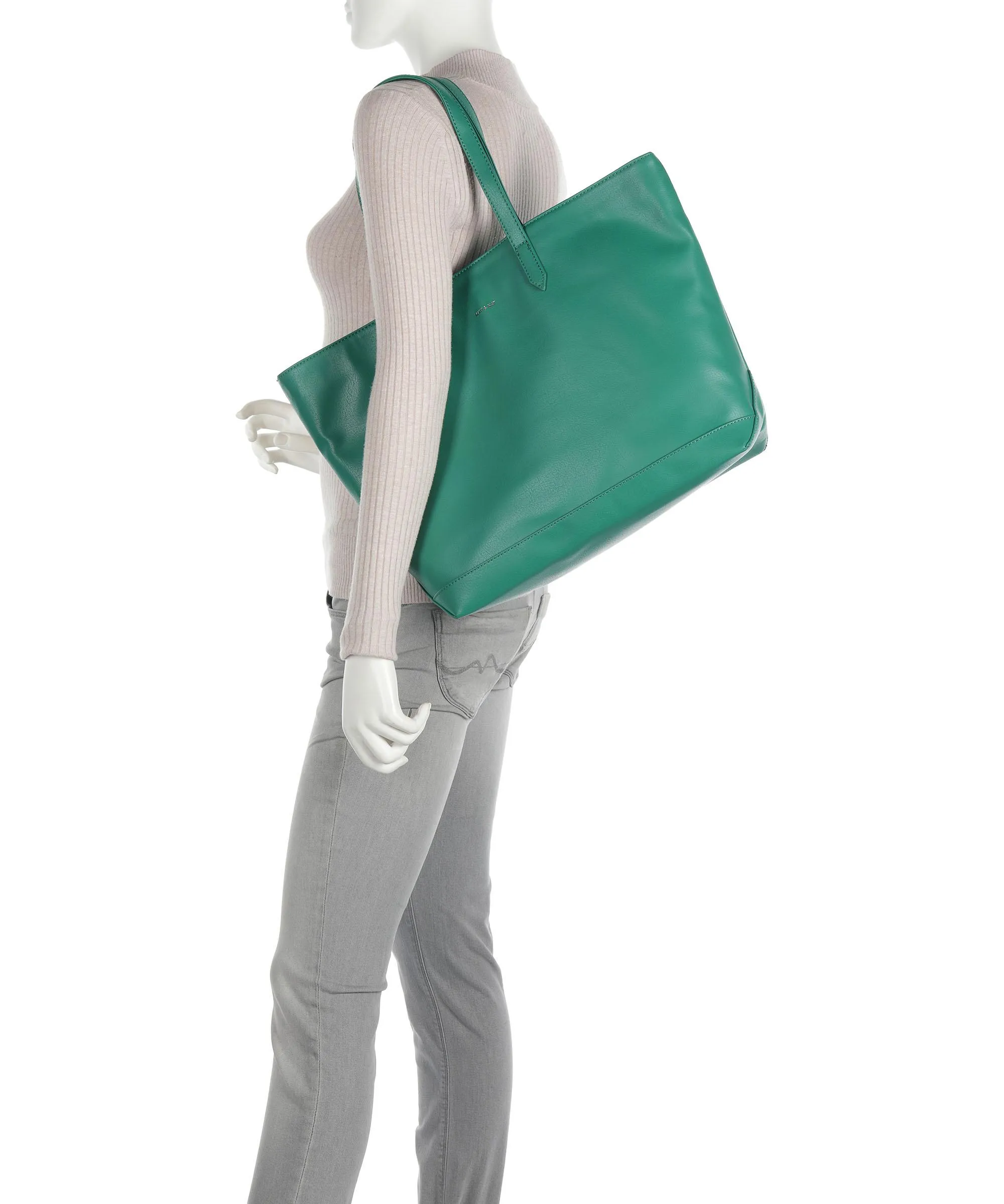  Matt & Nat Arbor Schlepp Borsa shopper pelle sintetica verde  