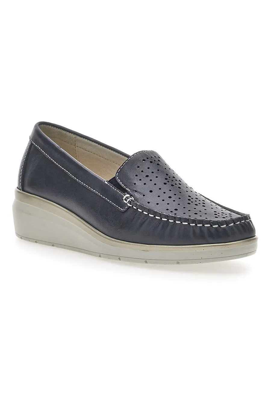 Mocassini Blu Mio Tempo 21178