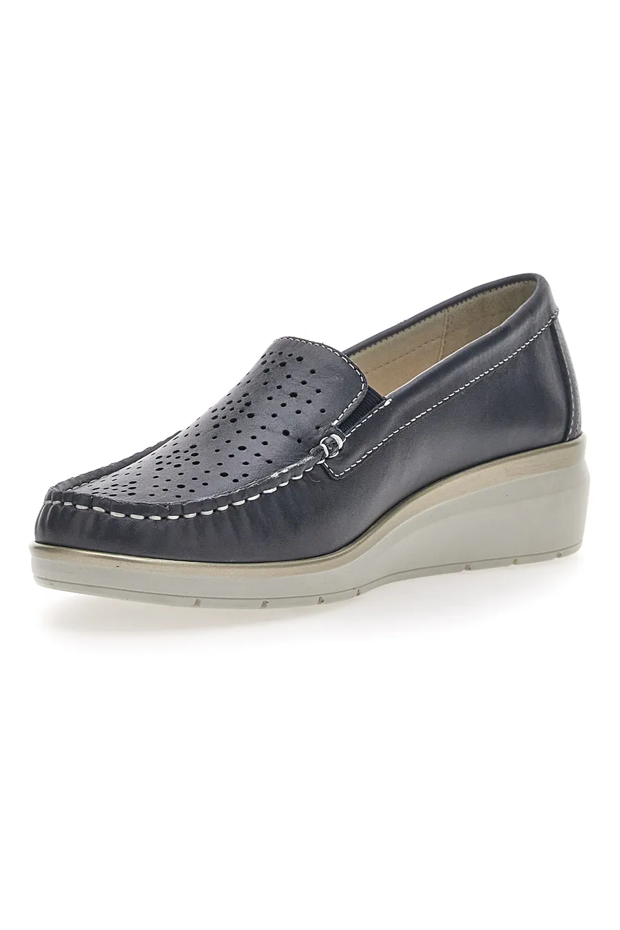 Mocassini Blu Mio Tempo 21178