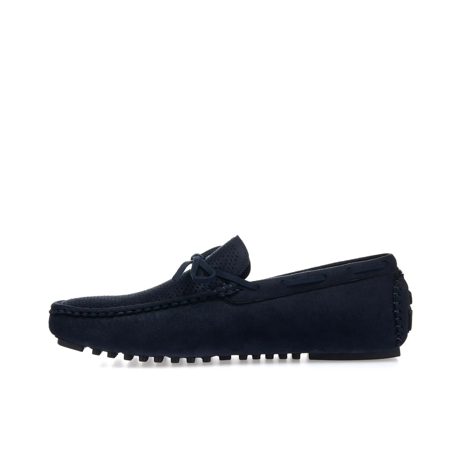 Mocassini casual blu con lacci