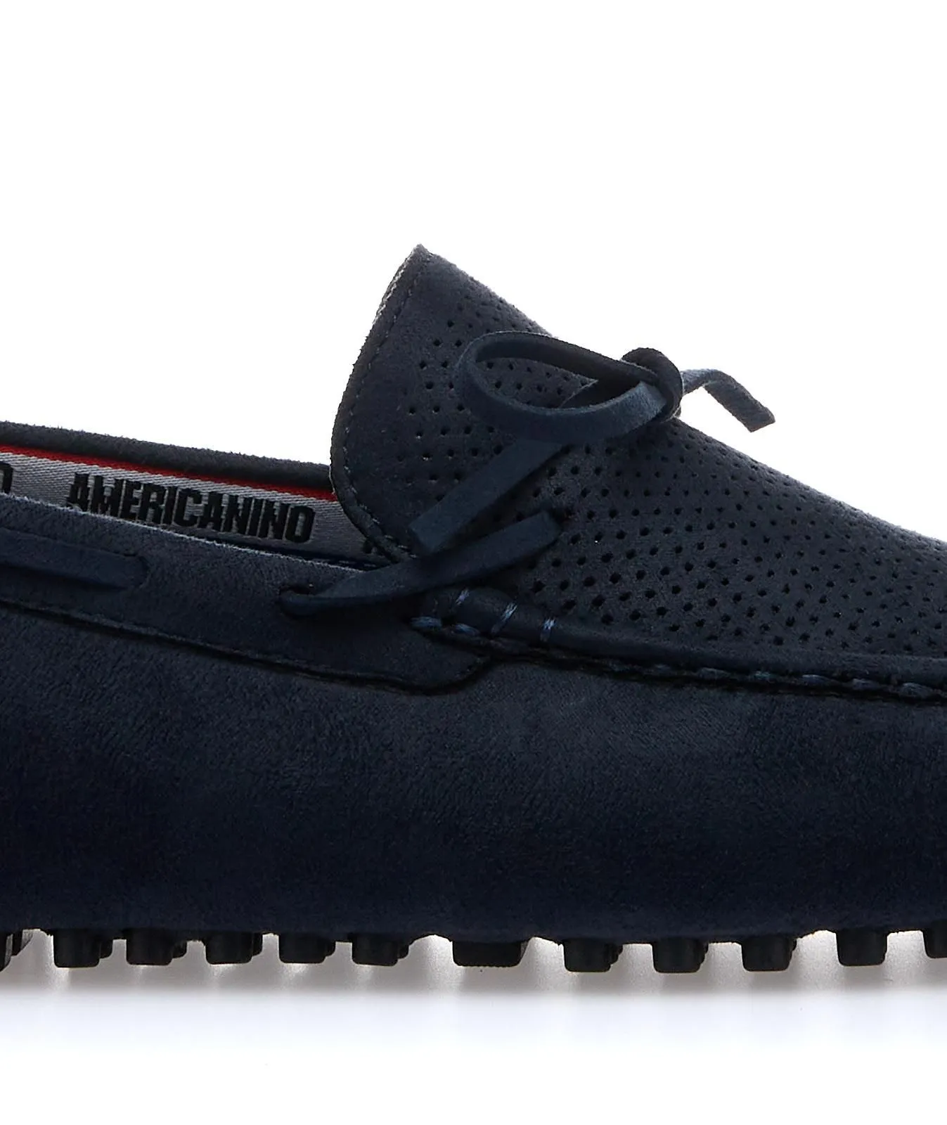 Mocassini casual blu con lacci